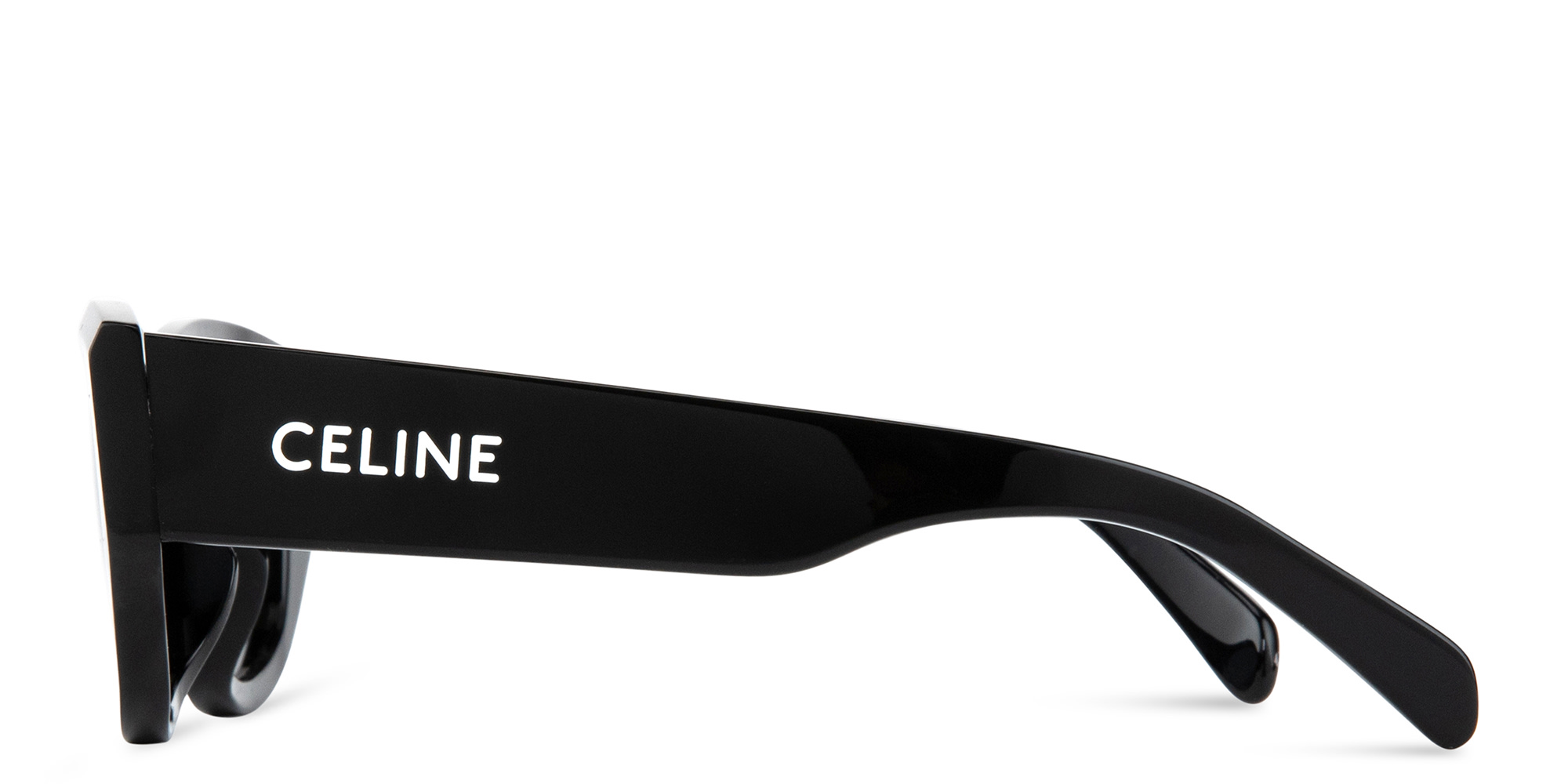 Shop CELINE Monochroms Cat-Eye Sunglasses in Black online.
