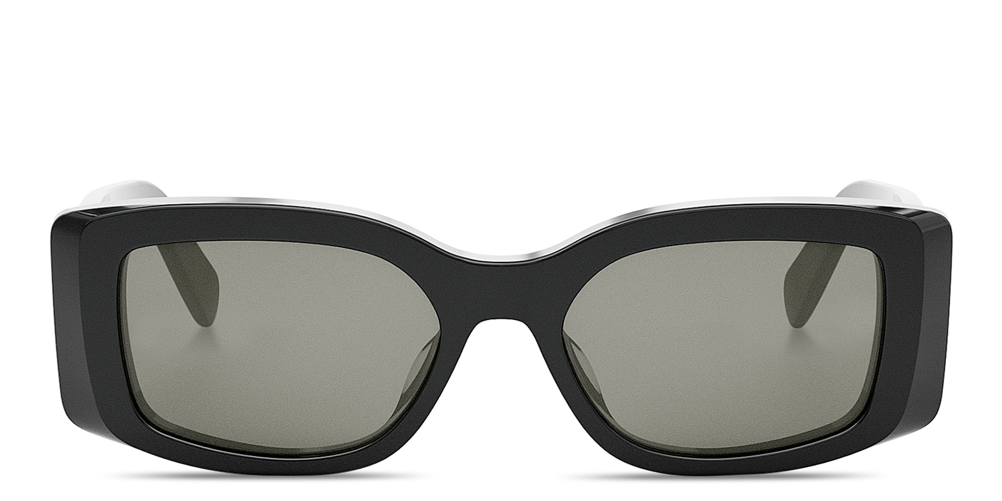 CELINE Triomphe Rectangle Sunglasses in Black – Product Photo 1
