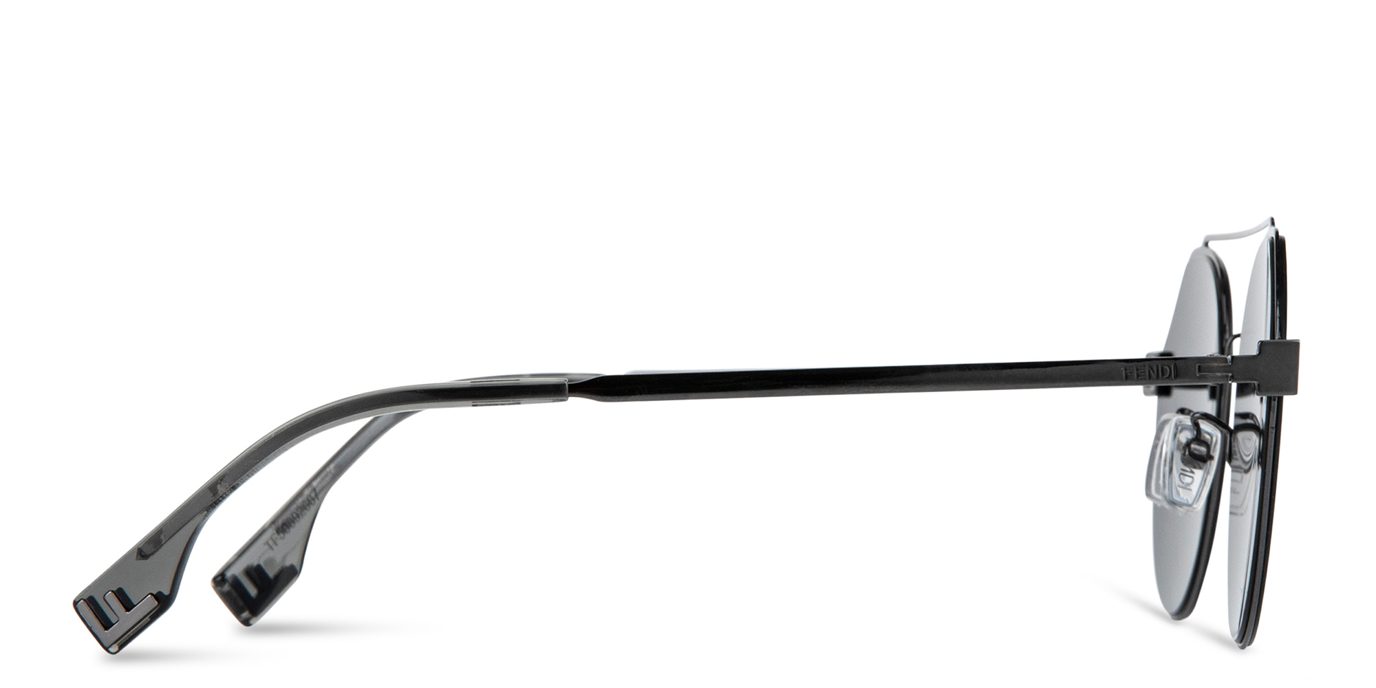 FENDI Sky Round Sunglasses in Gunmetal – Product Photo 4