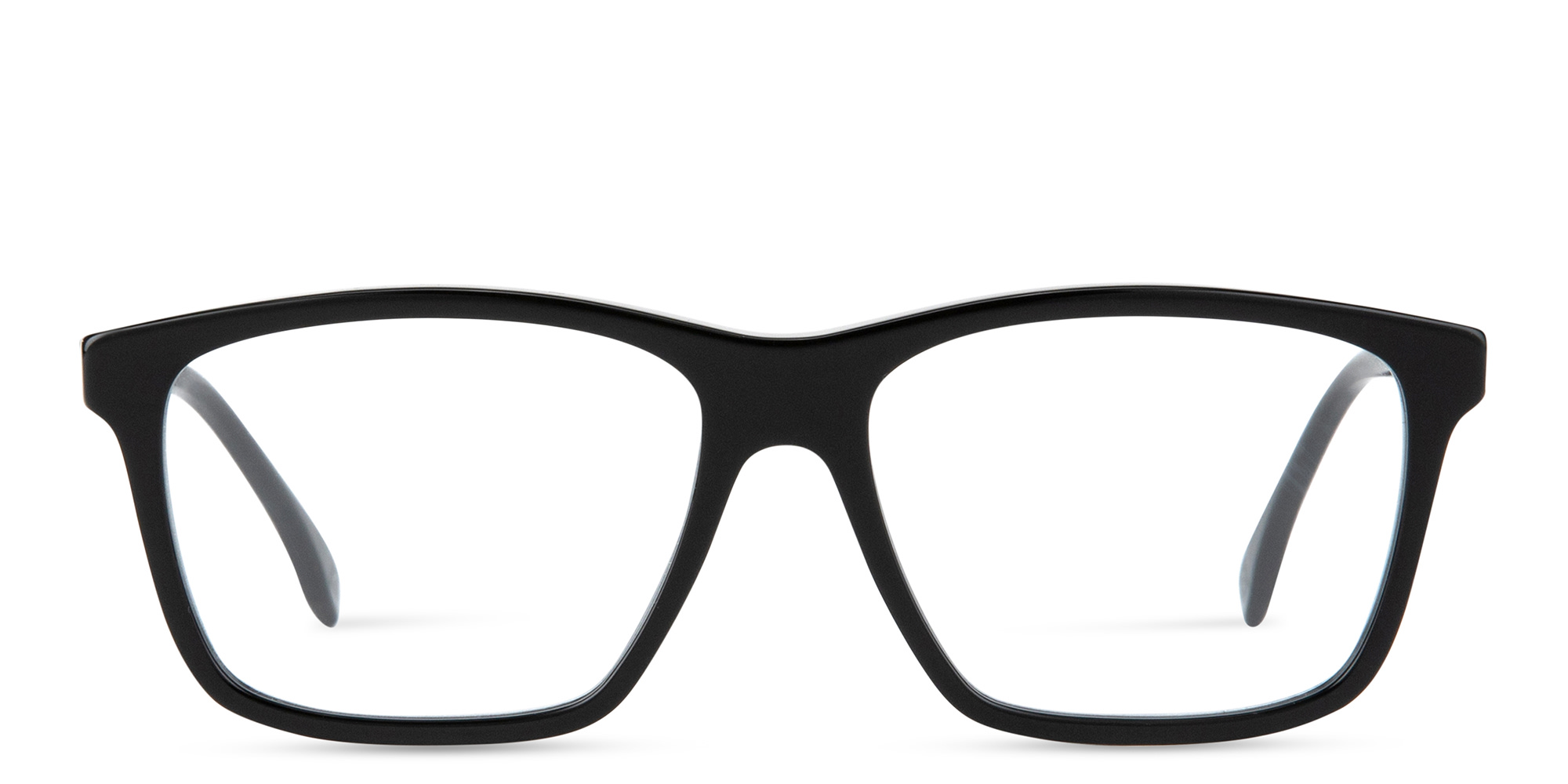 Shop FENDI Fendi Fine Wide Rectangle Eyeglasses in Black online.