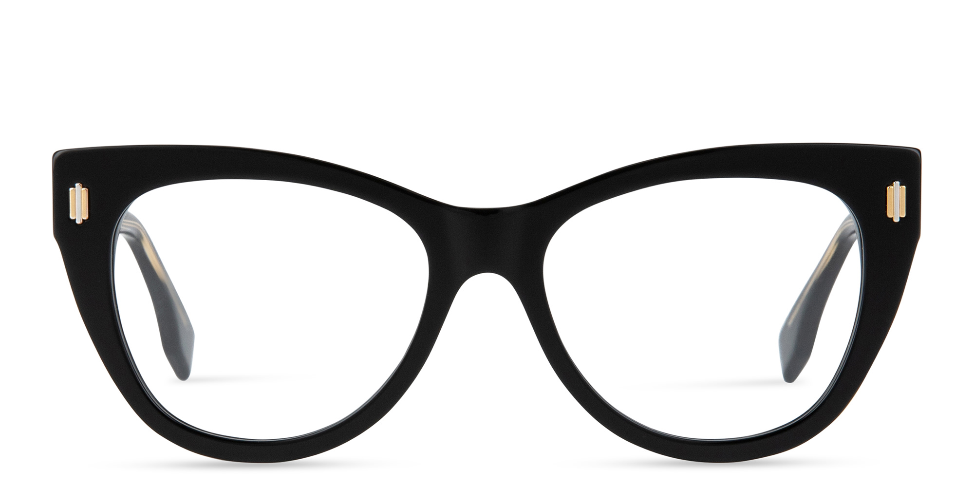 Shop FENDI Fendi Roma Cat-Eye Eyeglasses in Black online.