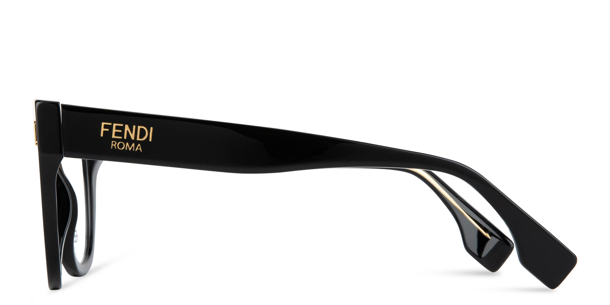 Shop FENDI Fendi Roma Cat-Eye Eyeglasses in Black online.
