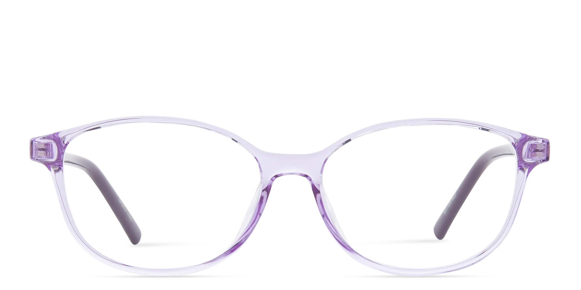 Shop EYE'M Kids Oval Eyeglasses in Purple online.