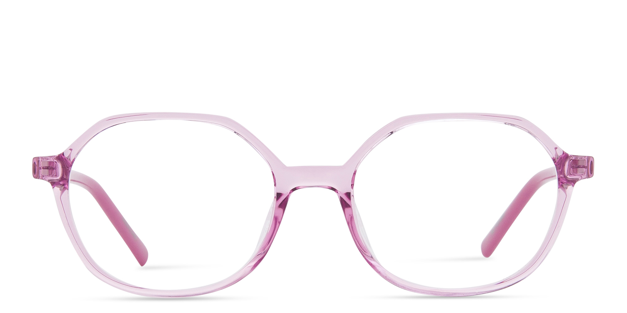 Shop EYE'M Kids Irregular Eyeglasses in Pink online.