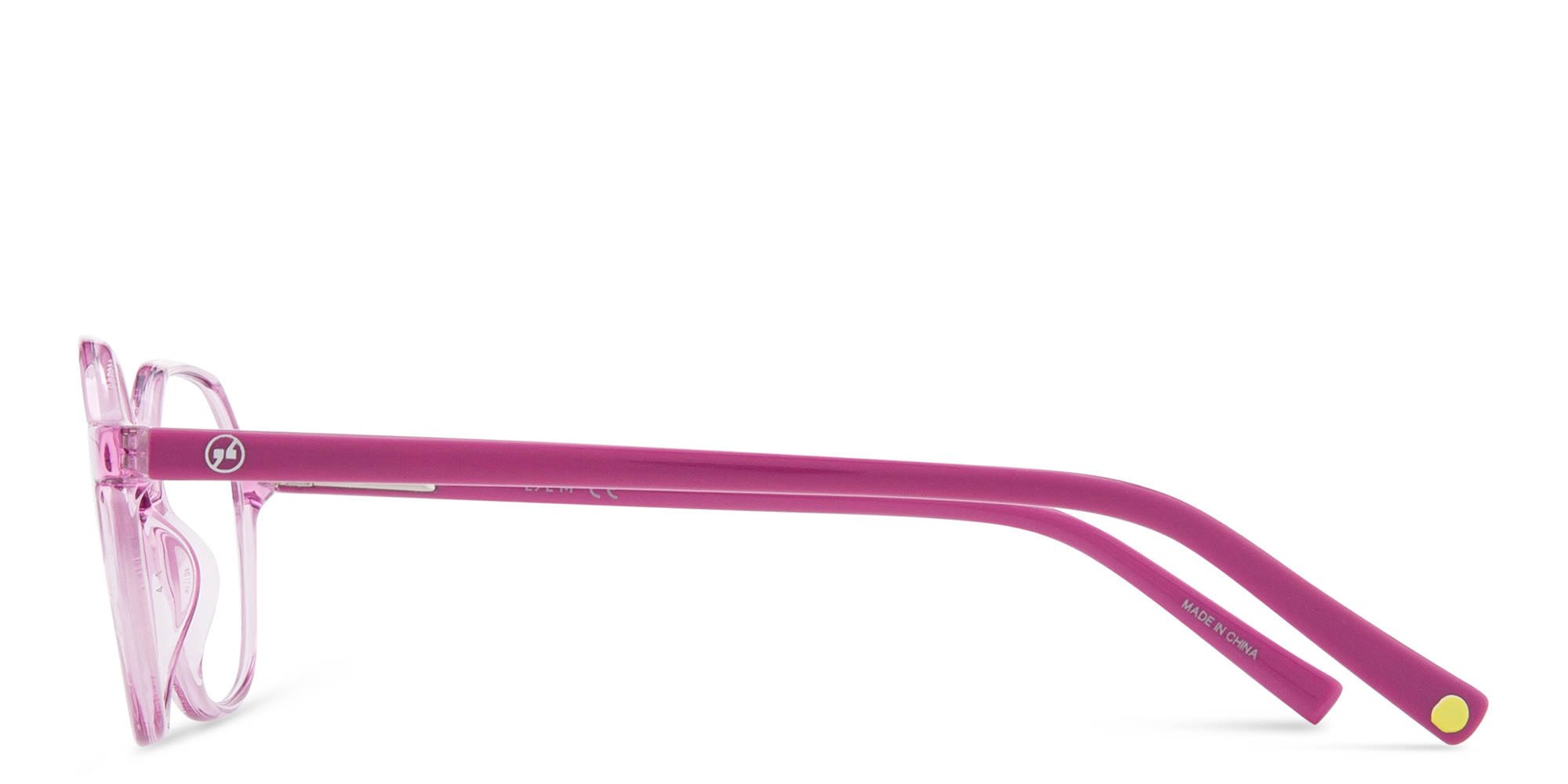 Shop EYE'M Kids Irregular Eyeglasses in Pink online.