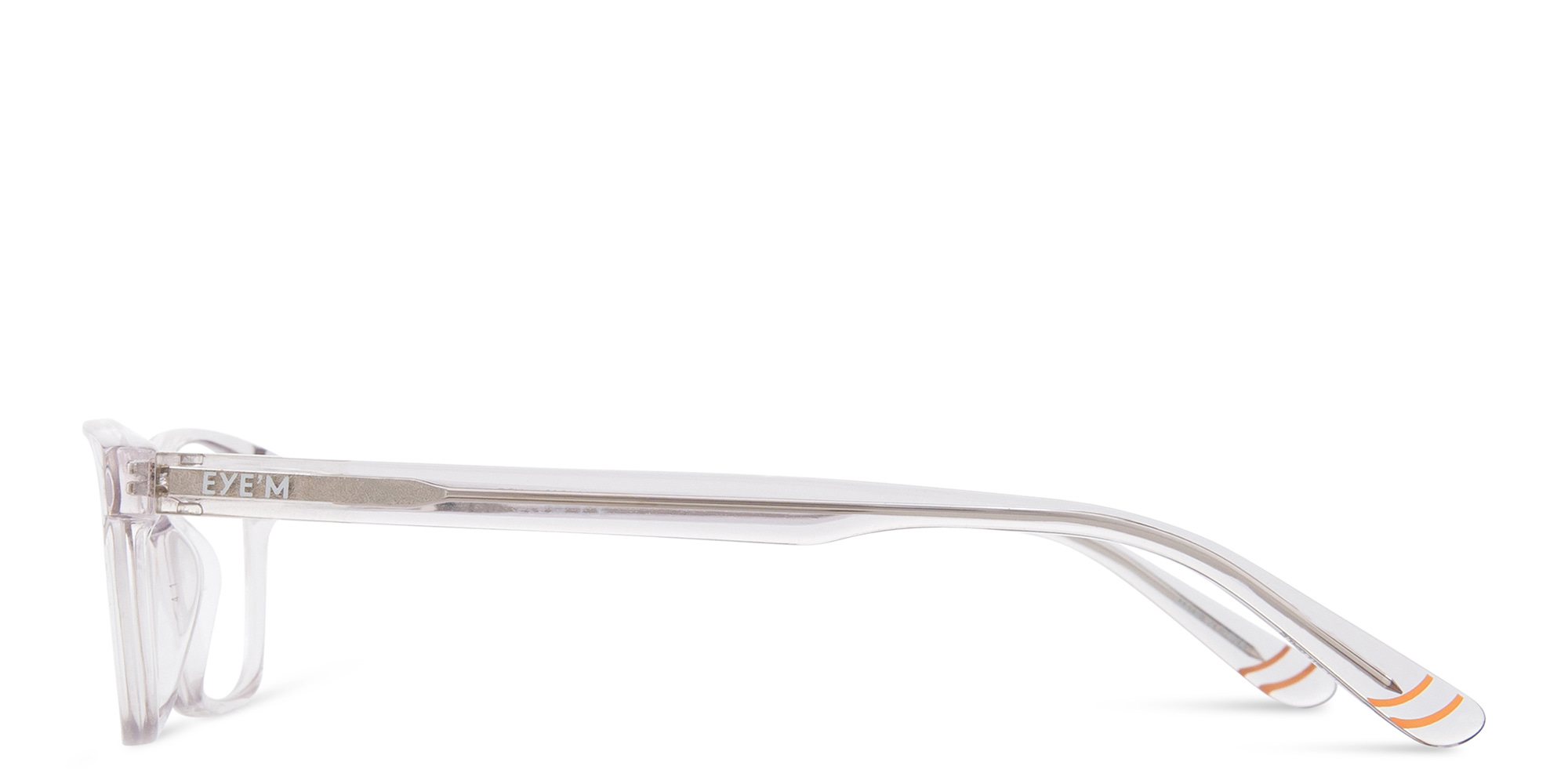 EYE'M Kids Rectangle Eyeglasses in Grey – Product Photo 3