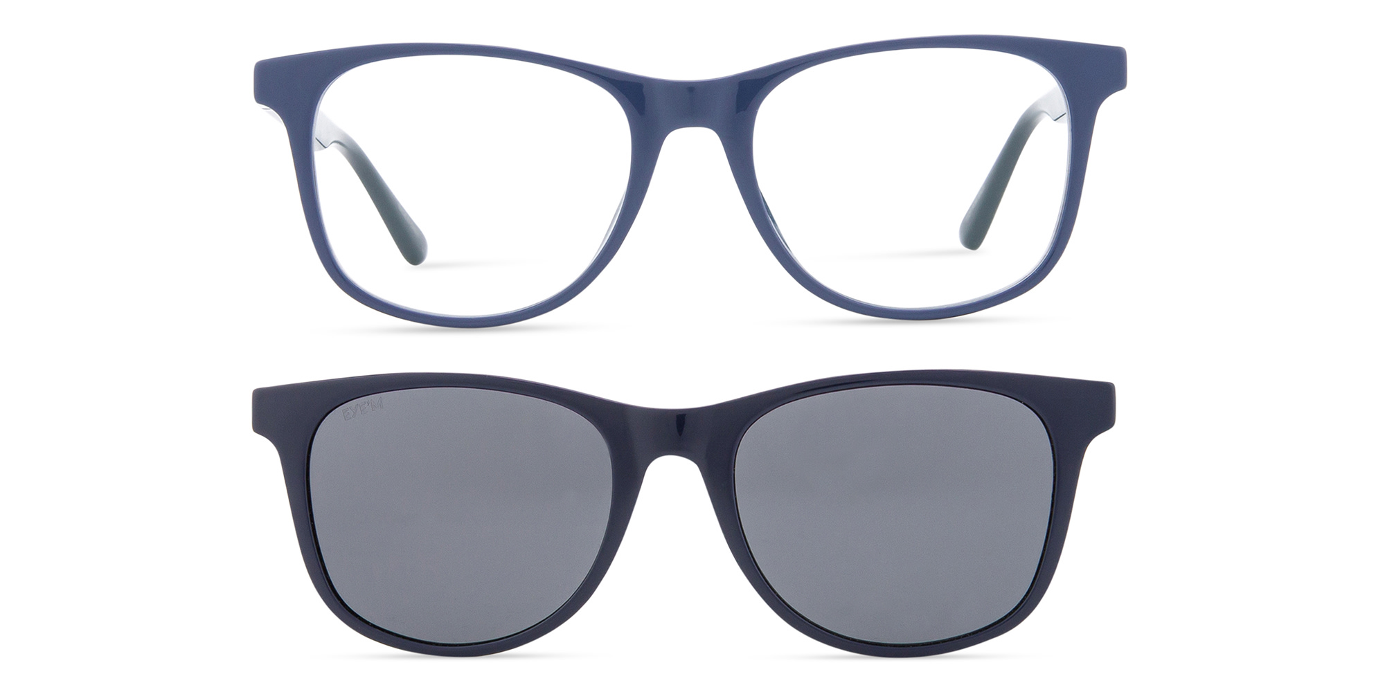 Shop EYE'M Kids Clip-On Pillow Eyeglasses in Dark Blue online.