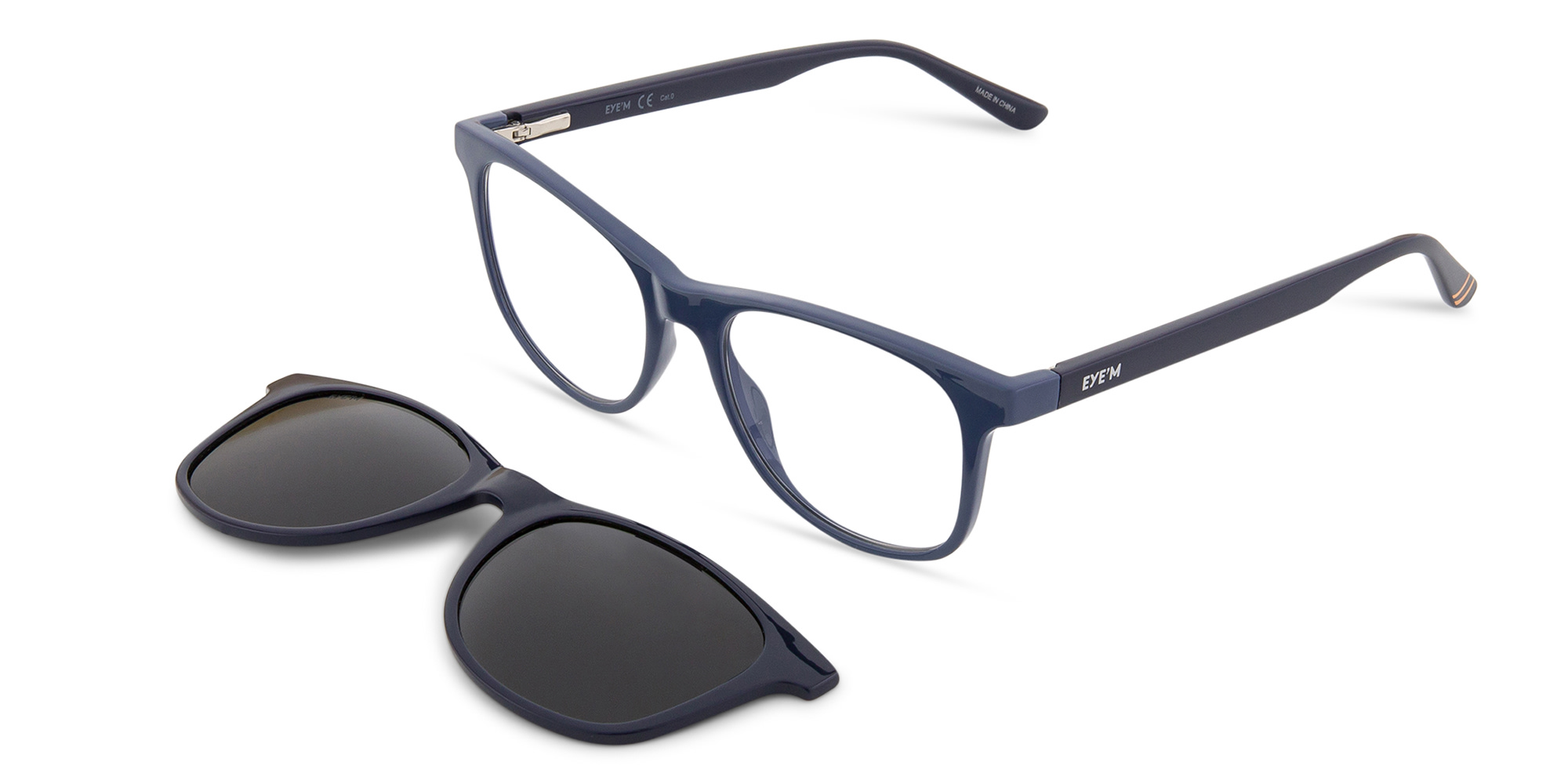 Shop EYE'M Kids Clip-On Pillow Eyeglasses in Dark Blue online.