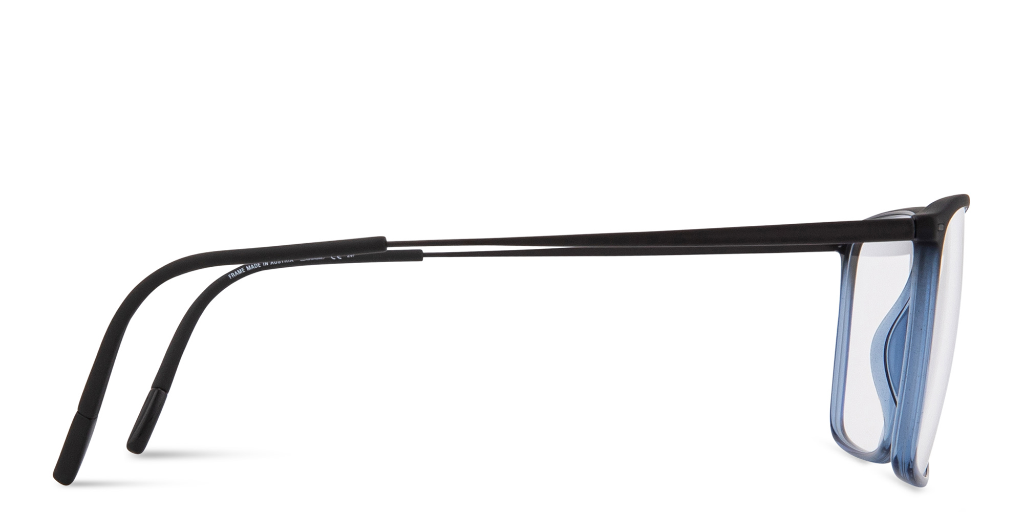 Shop Silhouette Illusion Lite Wide Square Eyeglasses in Blue online.