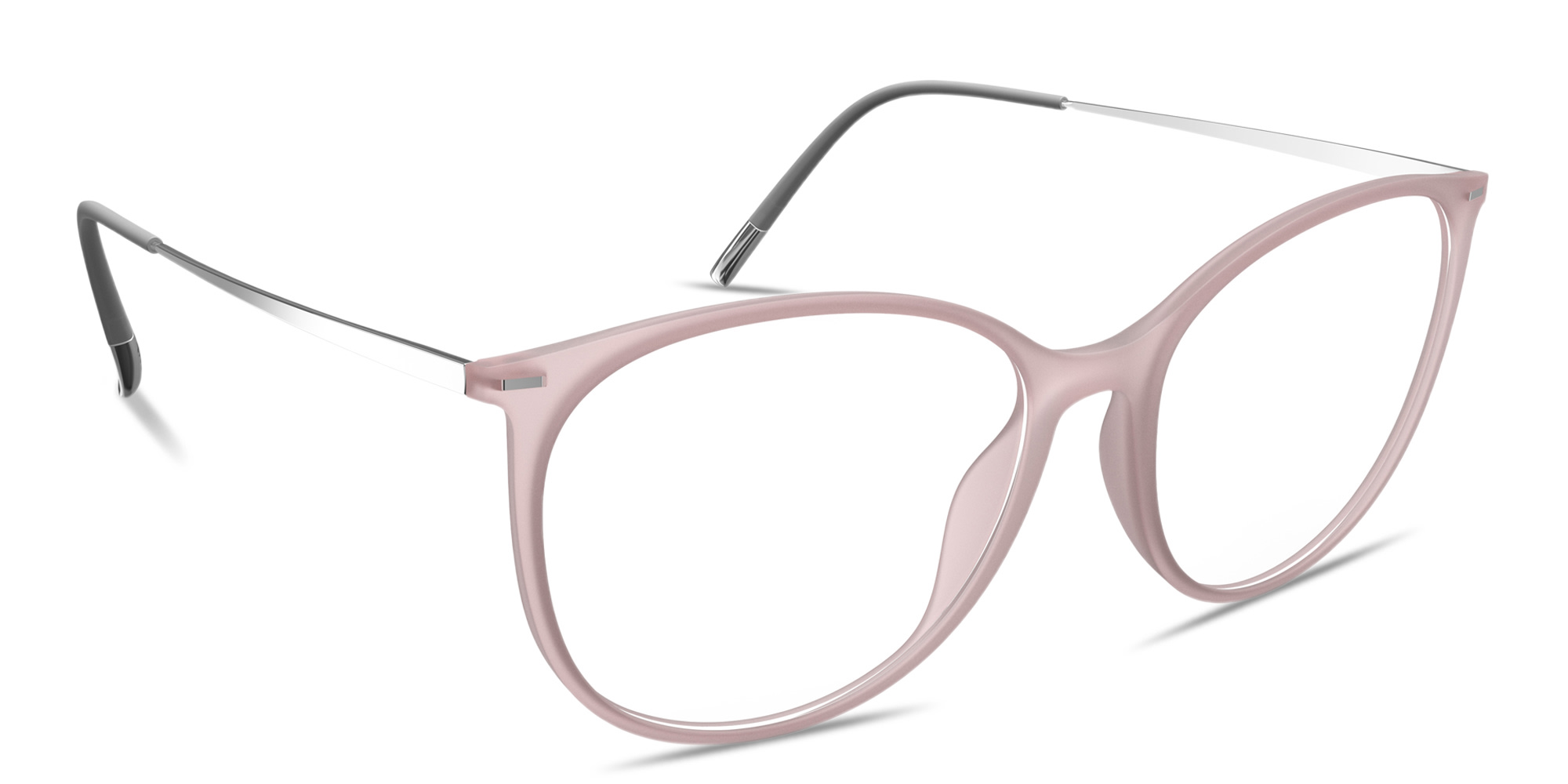 Shop Silhouette Illusion Lite Round Eyeglasses in Pink online.