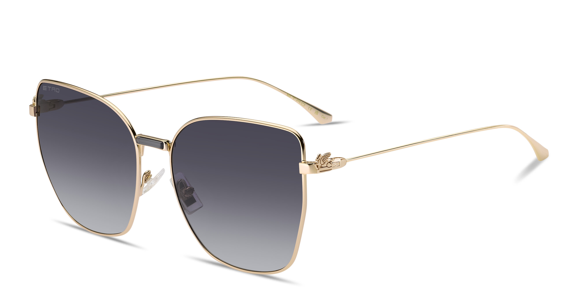 ETRO Bold Pegaso Oversized Cat-Eye Sunglasses in Rose Gold – Product Photo 2