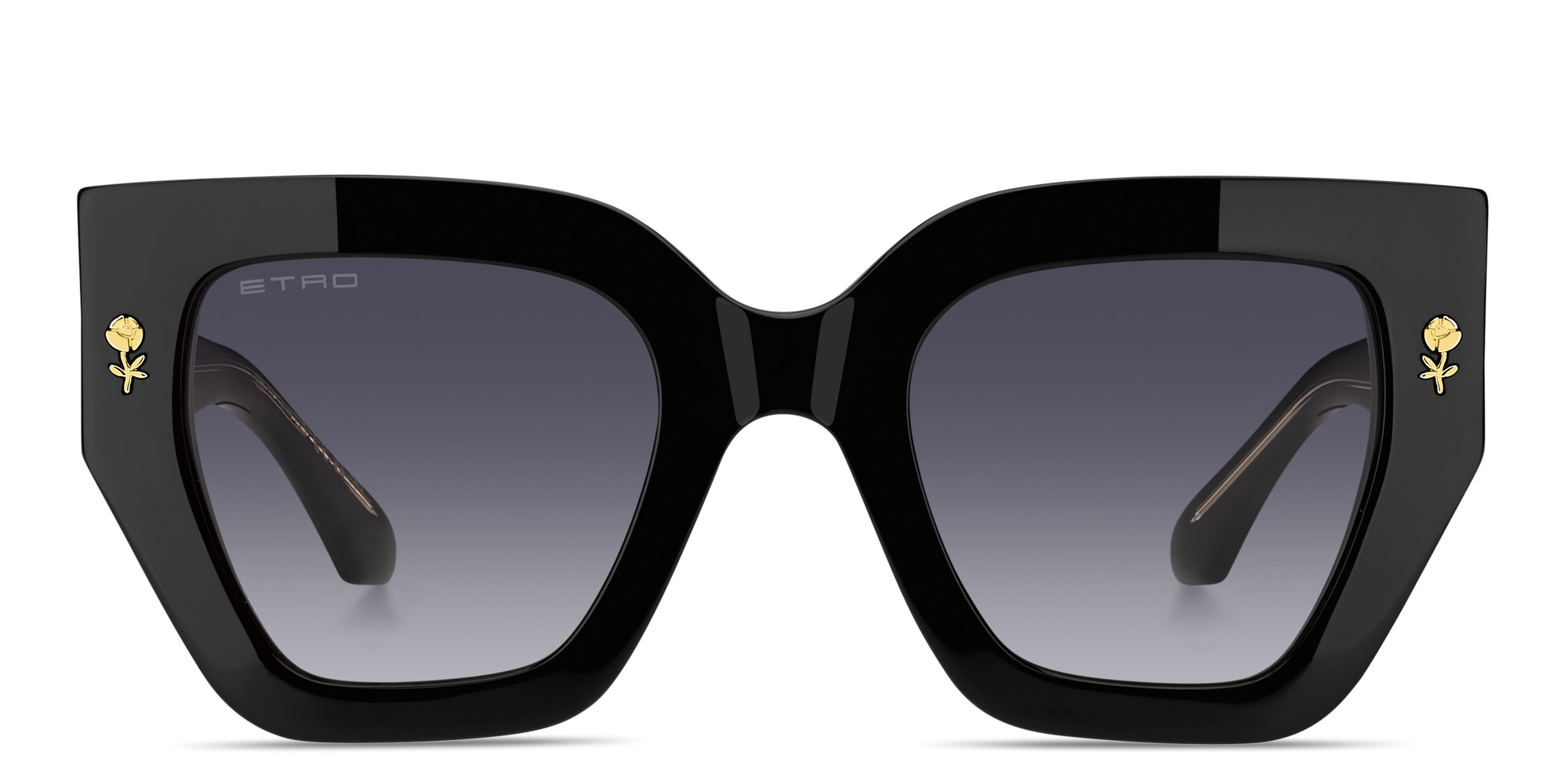 ETRO Etromania Oversized Cat-Eye Sunglasses in Black – Product Photo 1