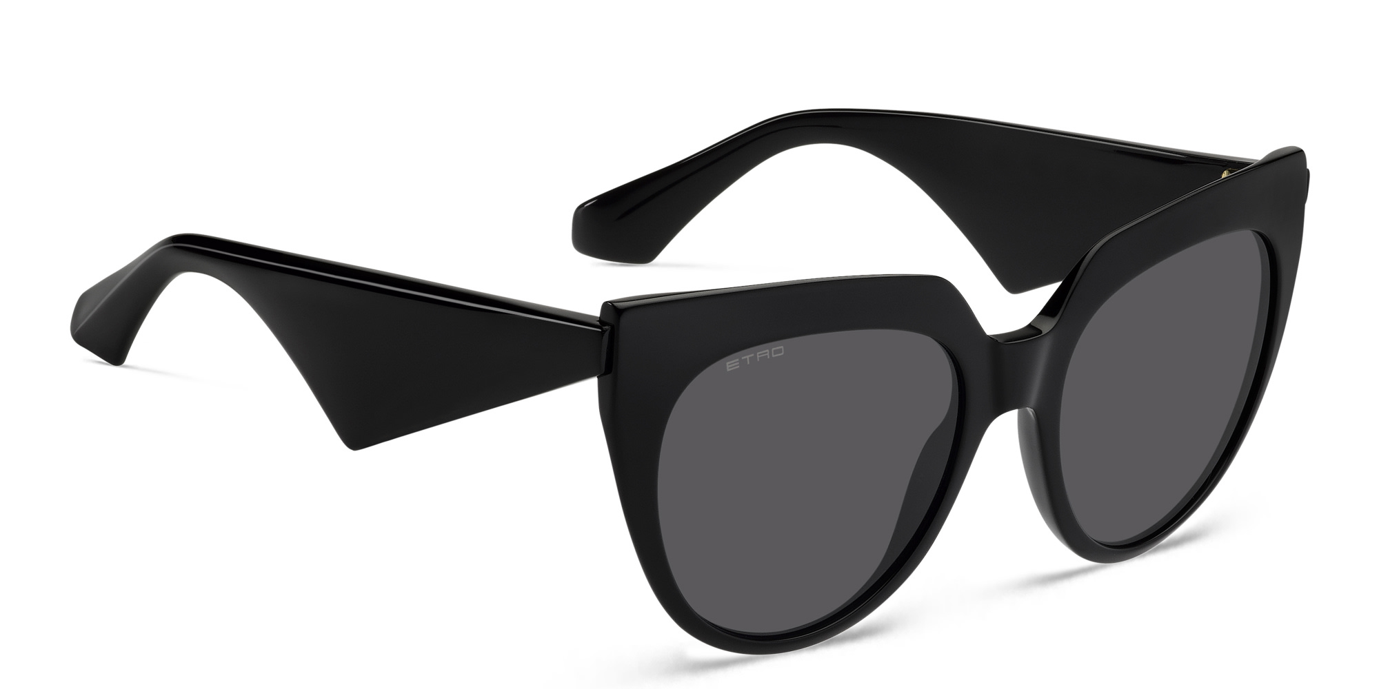 ETRO Tailoring Oversized Cat-Eye Sunglasses in Black – Product Photo 3
