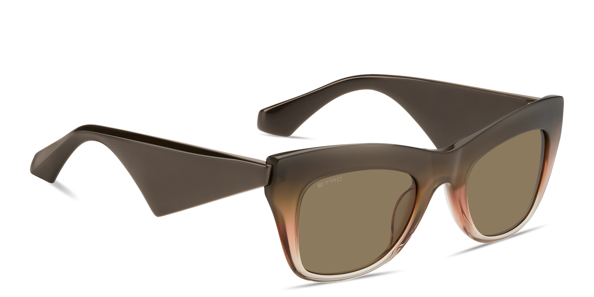 ETRO Etro Tailoring Cat-Eye Sunglasses in Gradient Brown – Product Photo 3