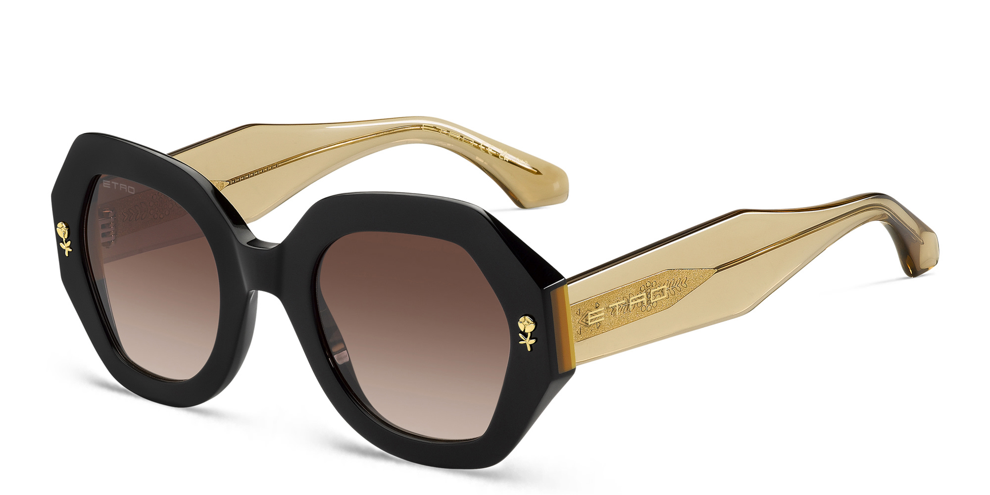 ETRO Etromania Oversized Butterfly Sunglasses in Black – Product Photo 2