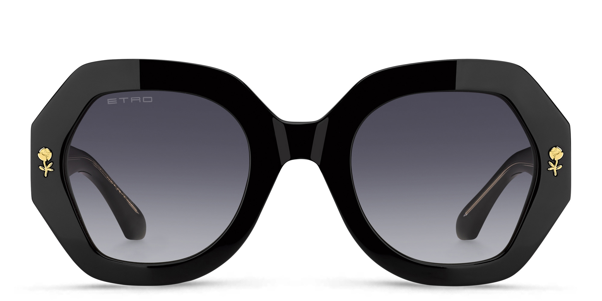 ETRO Etromania Oversized Butterfly Sunglasses in Black – Product Photo 1