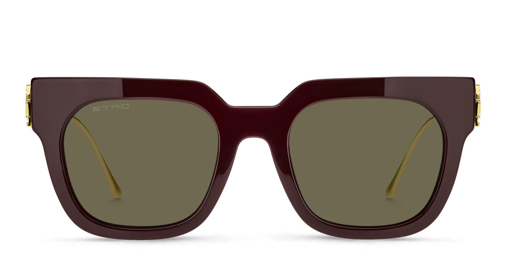 تسوق نظارات شمسية بولد بيغاسو بإطار مستطيل إيترو بلون خمري أونلاين.