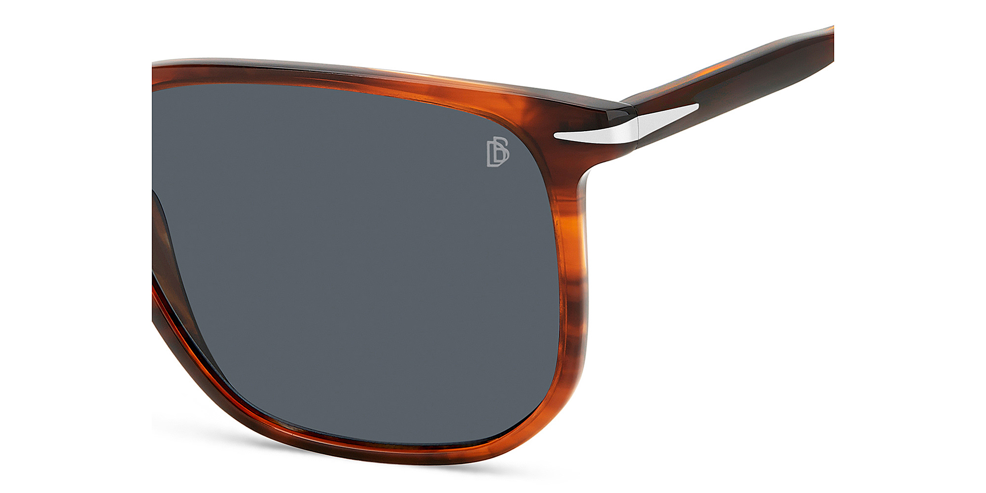 Shop DAVID BECKHAM Timeless Icons Square Sunglasses in Havana online.