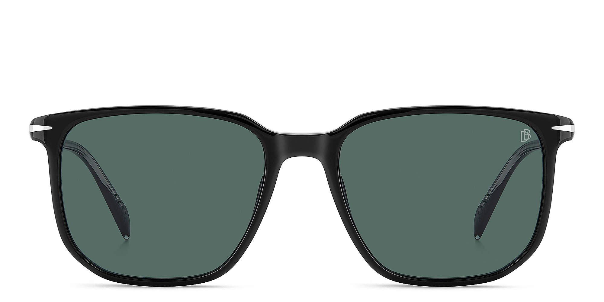 Shop DAVID BECKHAM Timeless Icons Square Sunglasses in Black online.