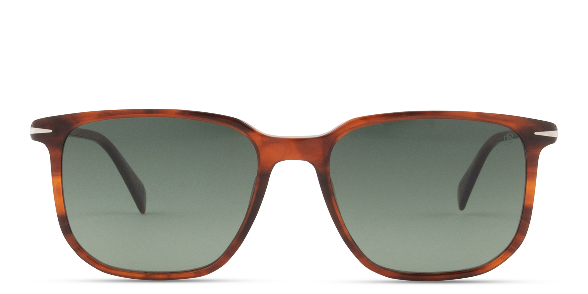 DAVID BECKHAM Timeless Icons Rectangle Sunglasses in Brown – Product Photo 1
