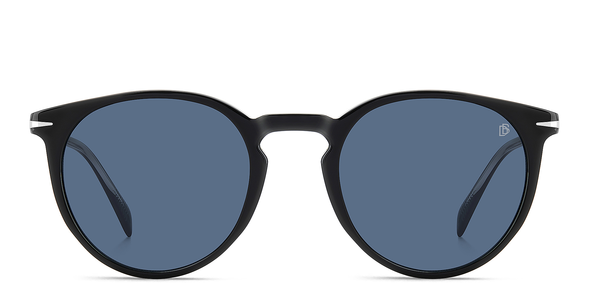 Shop DAVID BECKHAM Timeless Icons Panthos Sunglasses in Black online.