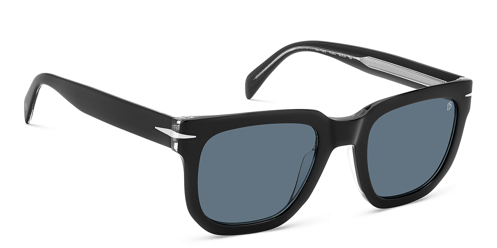 تسوق نظارات شمسية ستايل بايونير بإطار مربّع ديفيد بيكهام بلون كريستال أسود أونلاين.