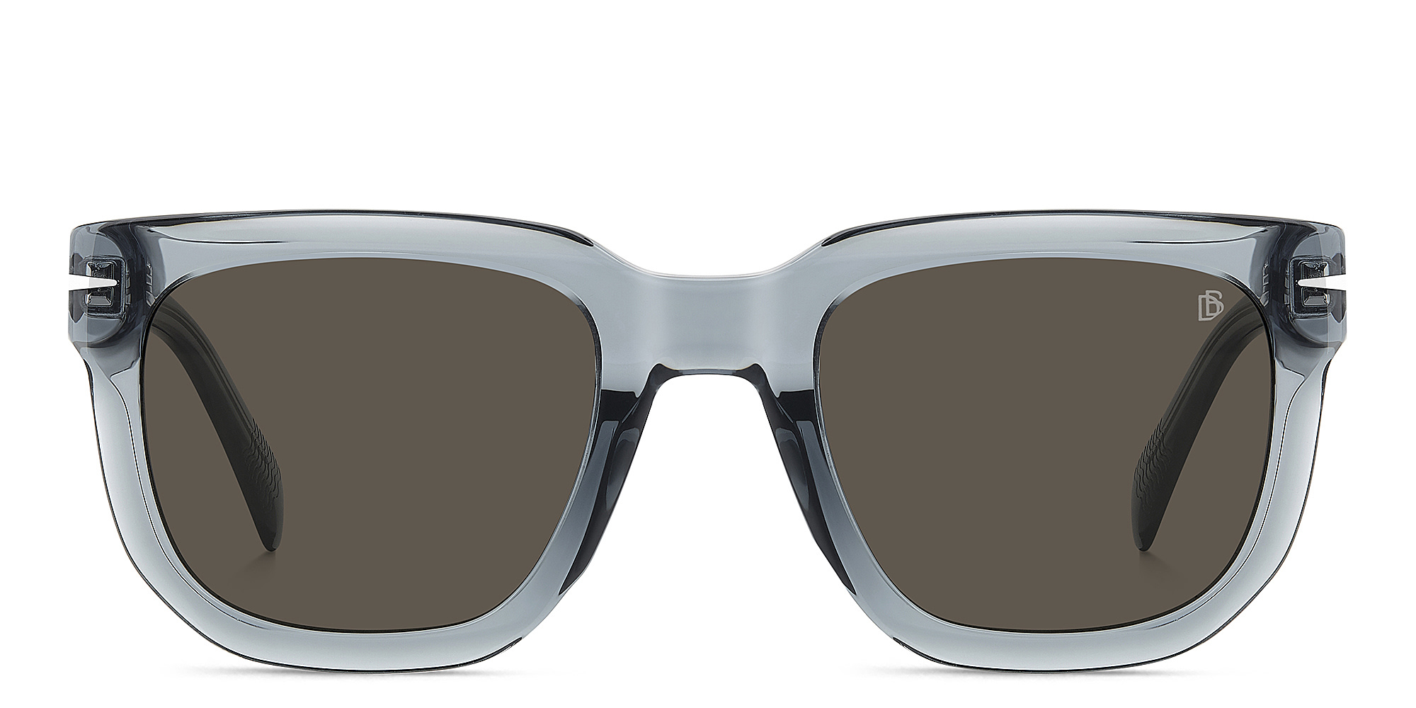 Shop DAVID BECKHAM Style Pioneer Square Sunglasses in Grey online.