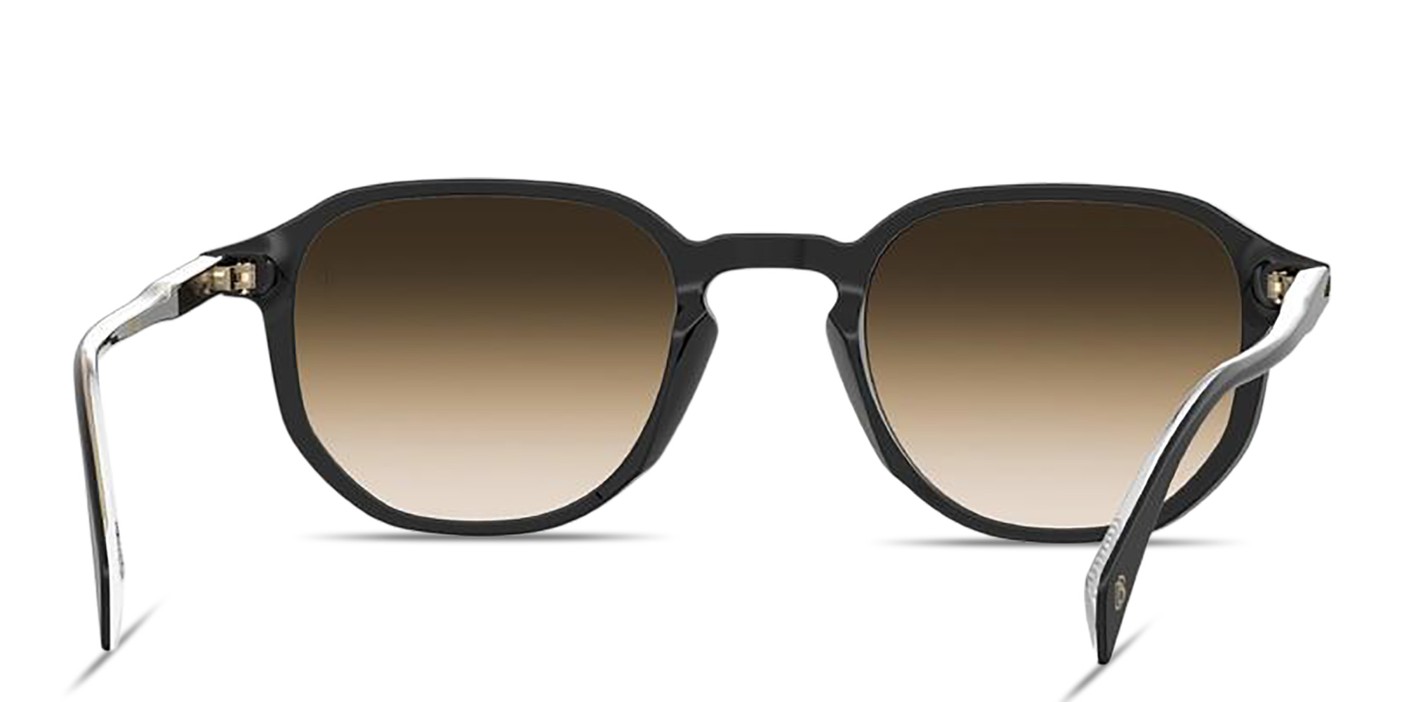 Shop DAVID BECKHAM Talisman Irregular Sunglasses in Black online.