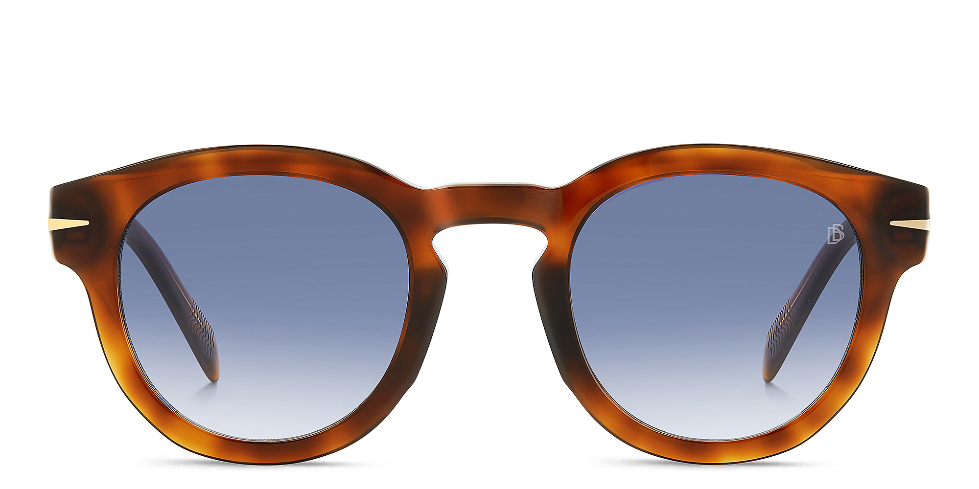 Shop DAVID BECKHAM Style Pioneer Panthos Sunglasses in Brown Havana online.
