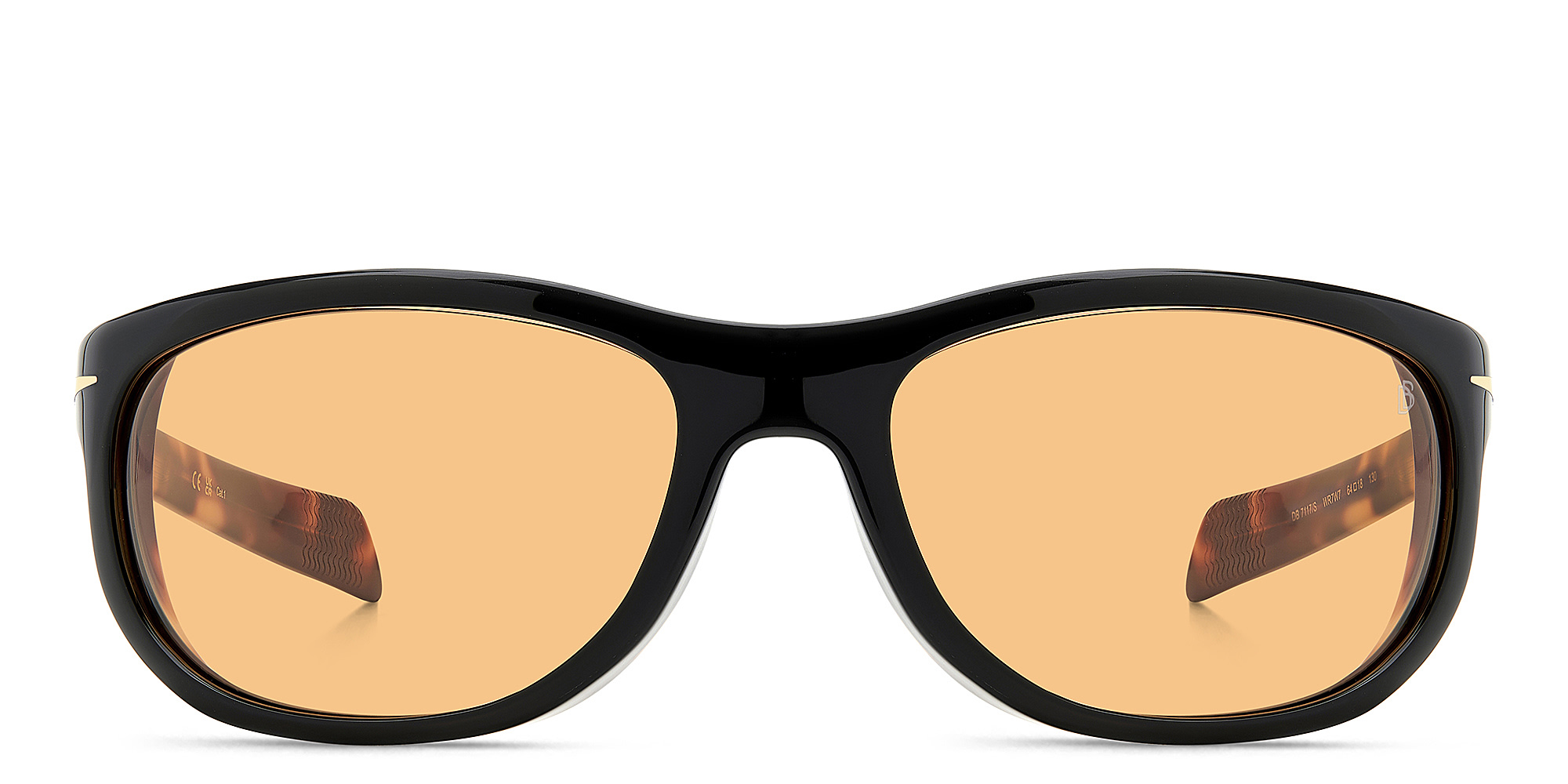 DAVID BECKHAM Style Pioneer Rectangle Sunglasses in Black Havana – Product Photo 1
