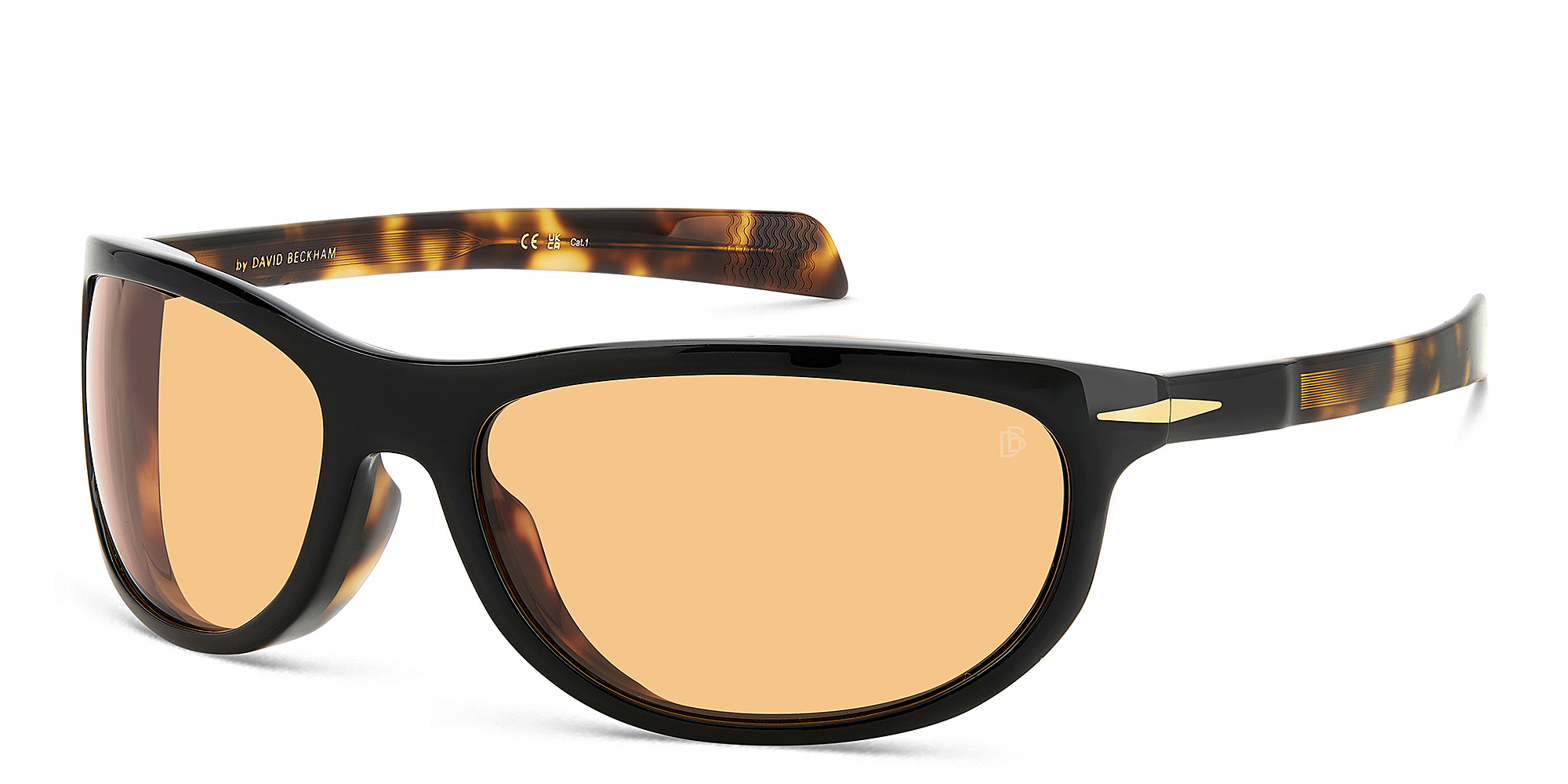 DAVID BECKHAM Style Pioneer Rectangle Sunglasses in Black Havana – Product Photo 2