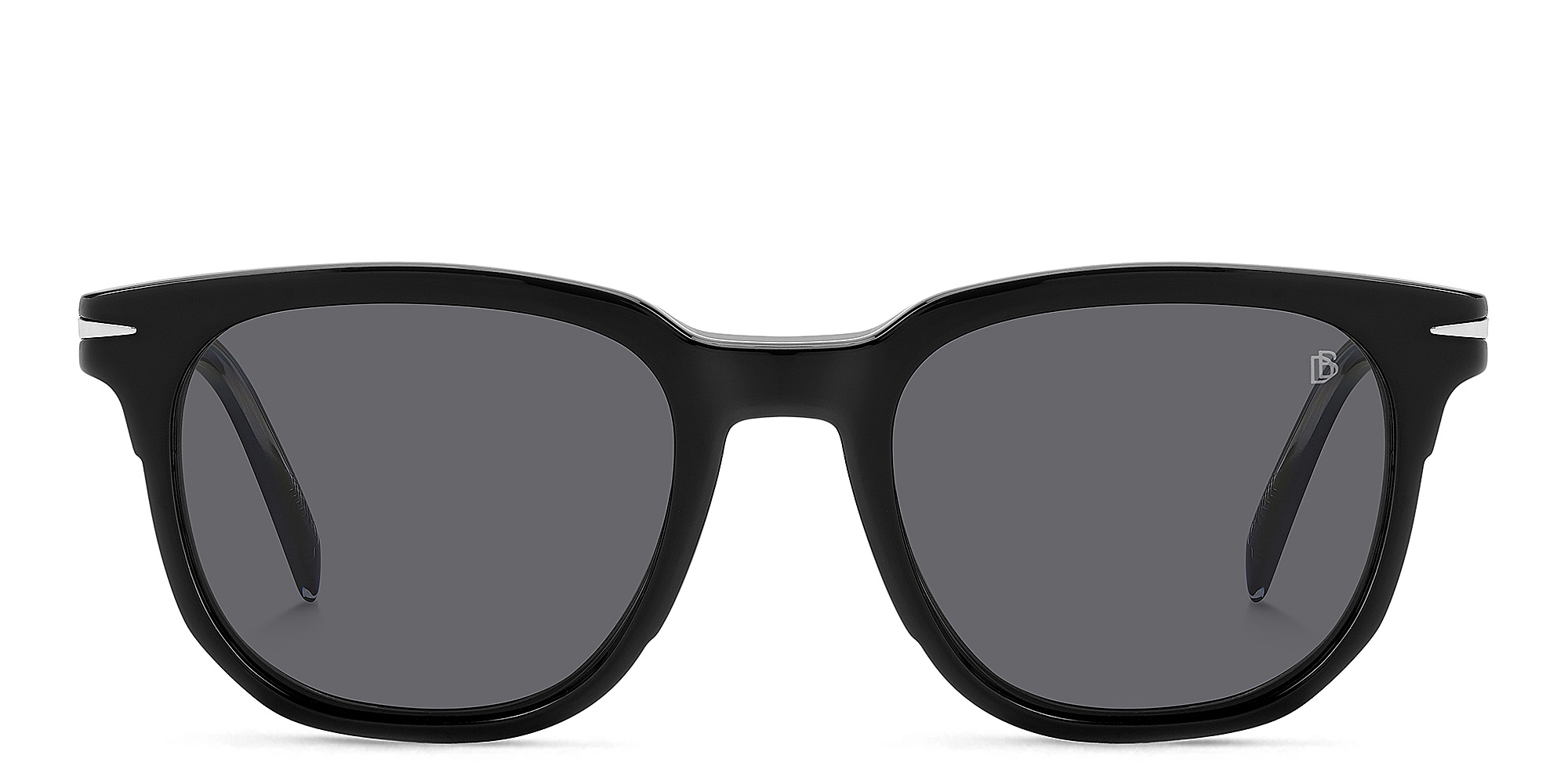 DAVID BECKHAM Style Pioneer Square Eyeglasses in Black – Product Photo 1
