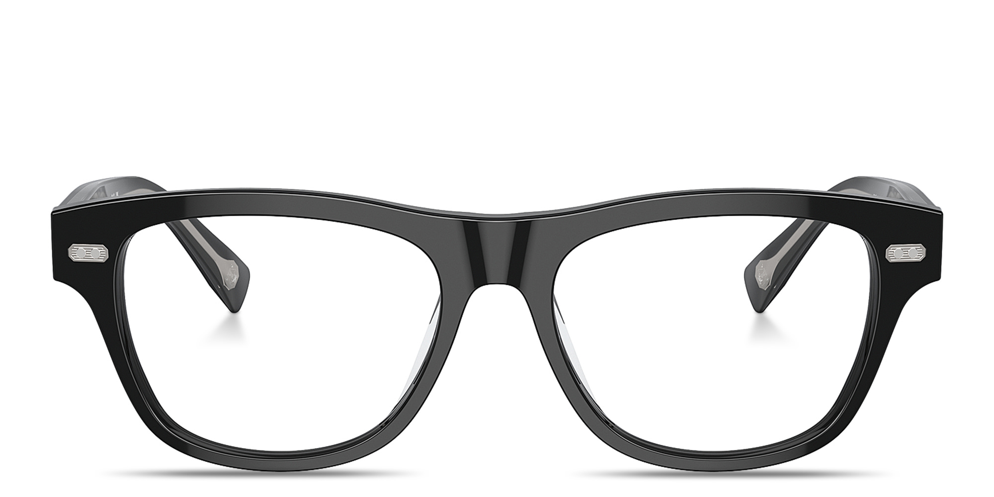 BRUNELLO CUCCINELLI Iconic Meridian Rectangle Eyeglasses in Black – Product Photo 1