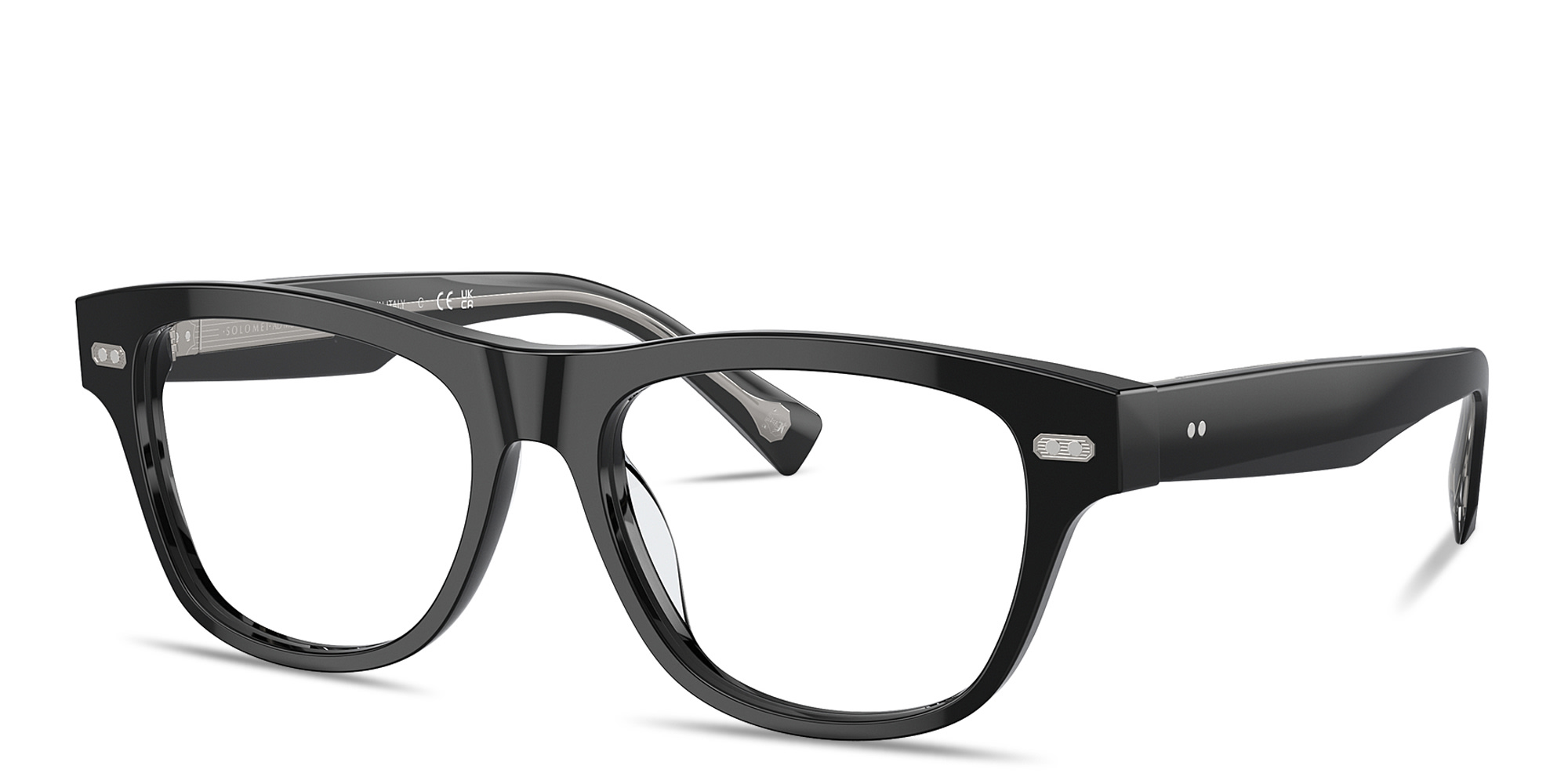 BRUNELLO CUCCINELLI Iconic Meridian Rectangle Eyeglasses in Black – Product Photo 2