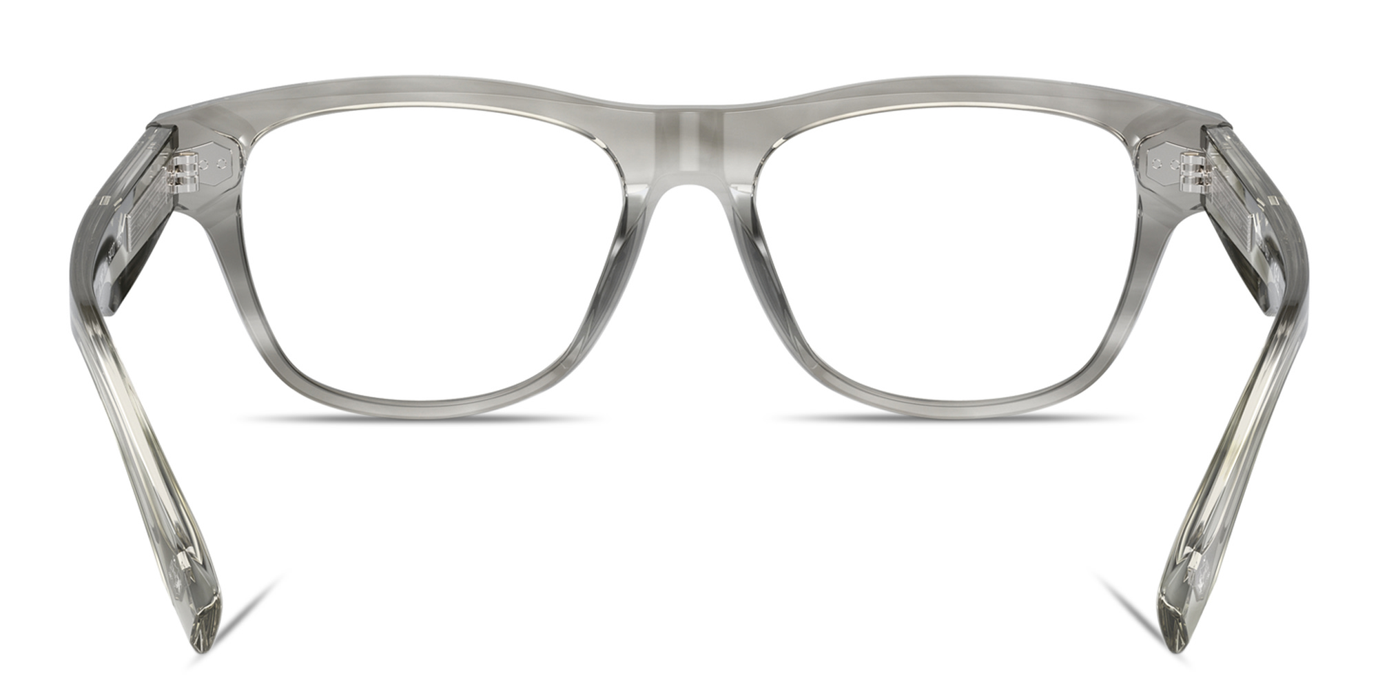 Shop BRUNELLO CUCINELLI Iconic Meridian Rectangle Eyeglasses in Grey online.