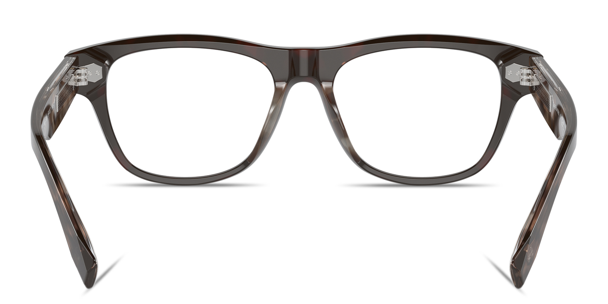 Shop BRUNELLO CUCINELLI Iconic Meridian Rectangle Eyeglasses in Dark Brown online.