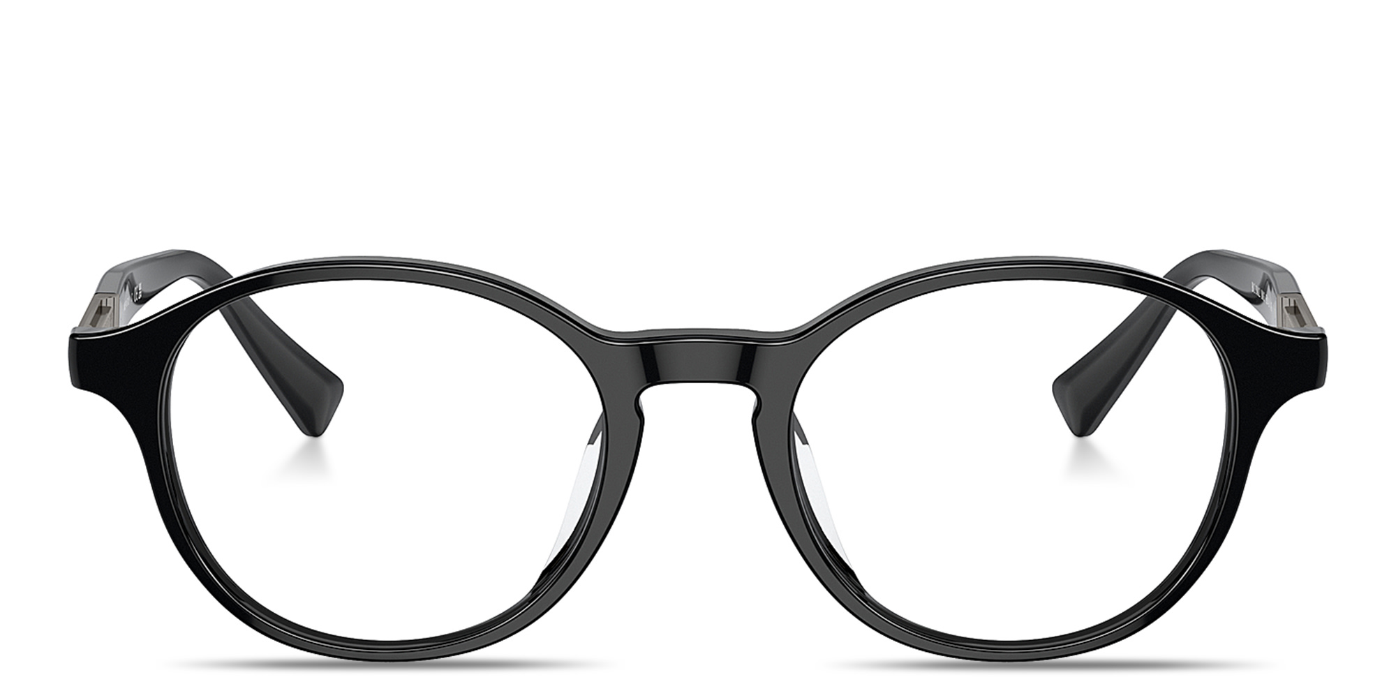 Shop BRUNELLO CUCINELLI Logo Unisex Round Eyeglasses in Black online.