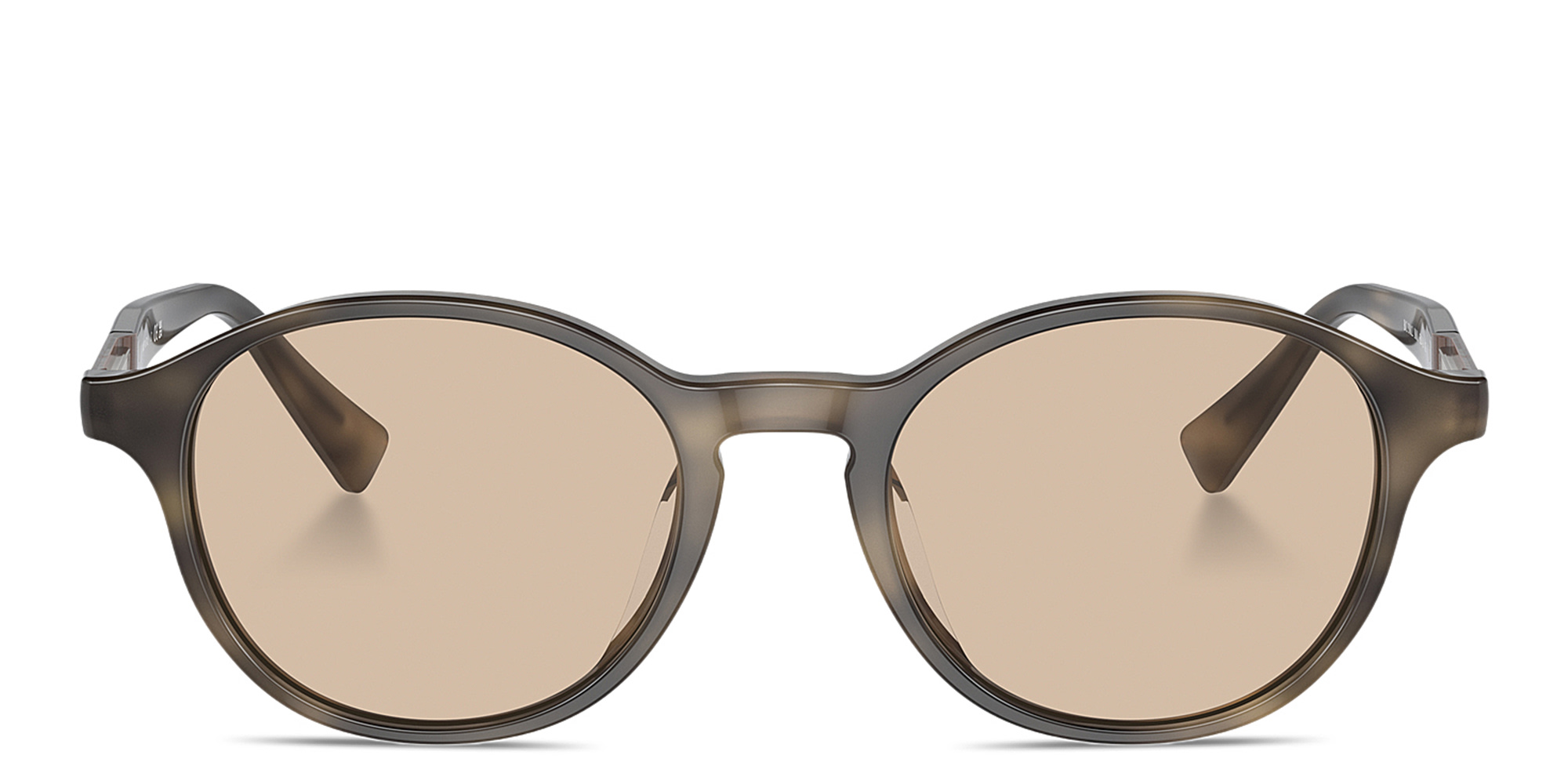 Shop BRUNELLO CUCINELLI Logo Unisex Round Eyeglasses in Havana online.