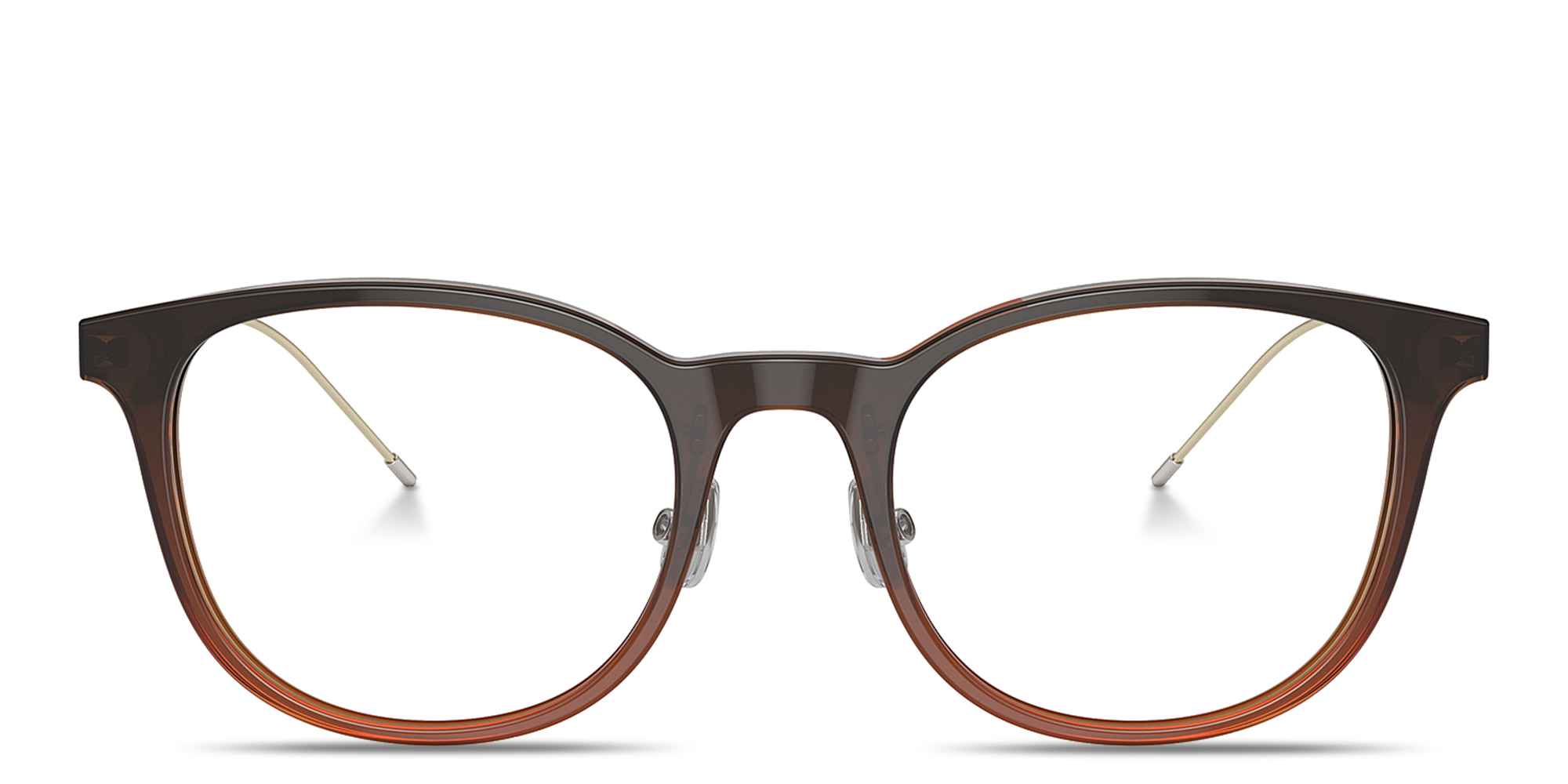 Shop BRUNELLO CUCINELLI Sartorial Sunset Unisex Round Eyeglasses in Brown online.