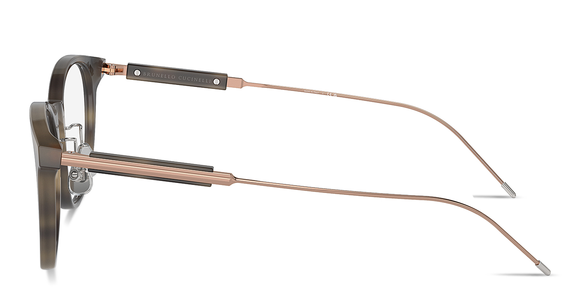 تسوق نظارات طبية سارتوريال صن سيت بإطار دائري للجنسين برونيلو كوتشينيلي بلون مموه أونلاين.