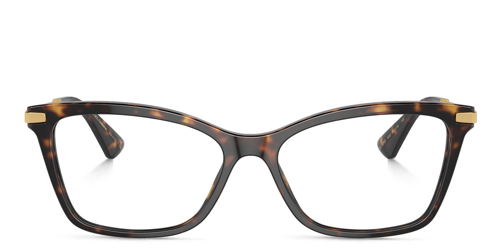 Buy Dolce Gabbana Logo Wide Rectangle Eyeglasses Online