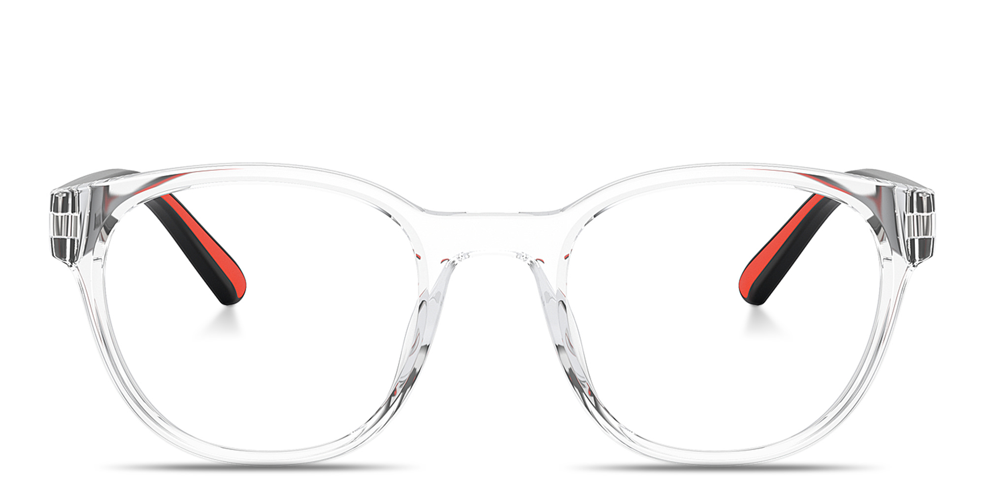 SCUDERIA FERRARI Logo Panthos Eyeglasses in Crystal – Product Photo 1