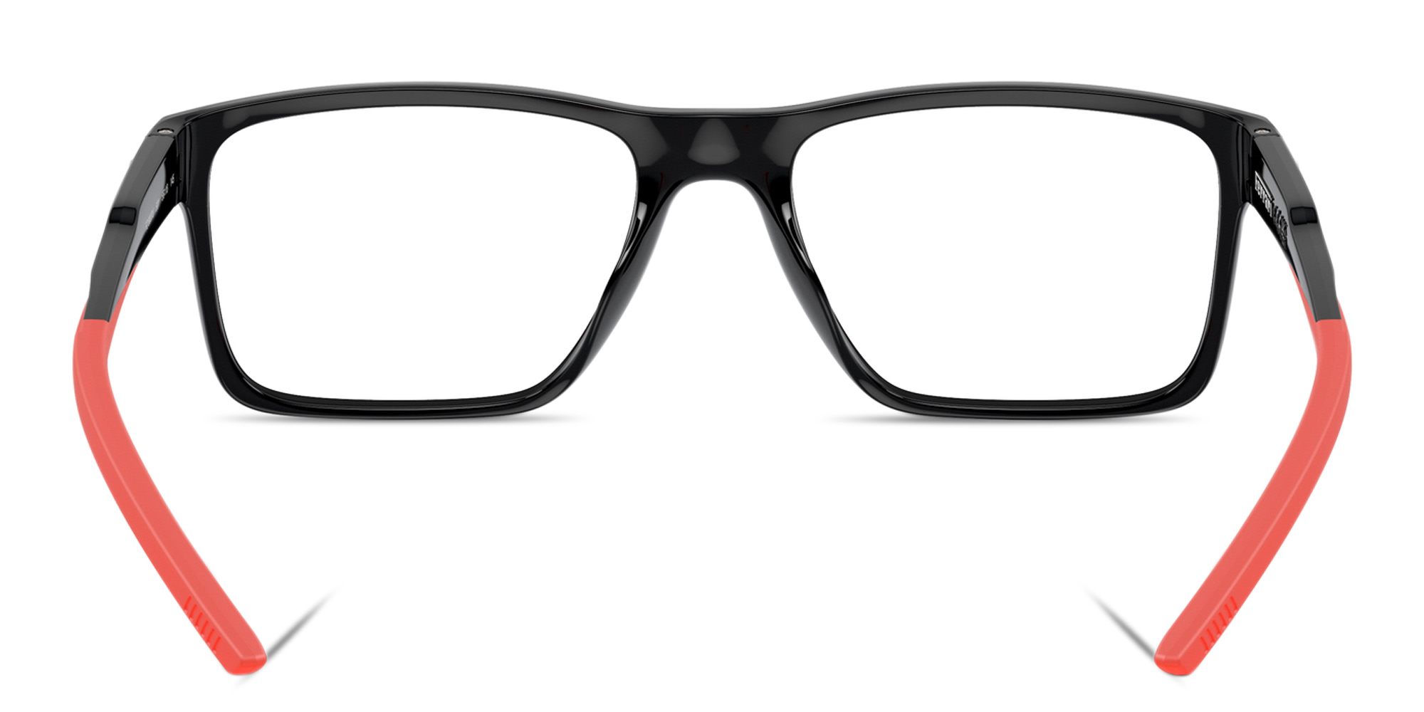 SCUDERIA FERRARI Logo Wide Rectangle Eyeglasses in Black – Product Photo 4