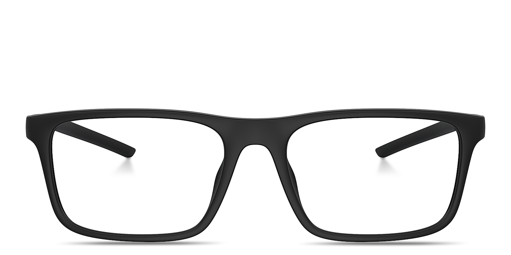 SCUDERIA FERRARI Logo Wide Square Eyeglasses in Black – Product Photo 1