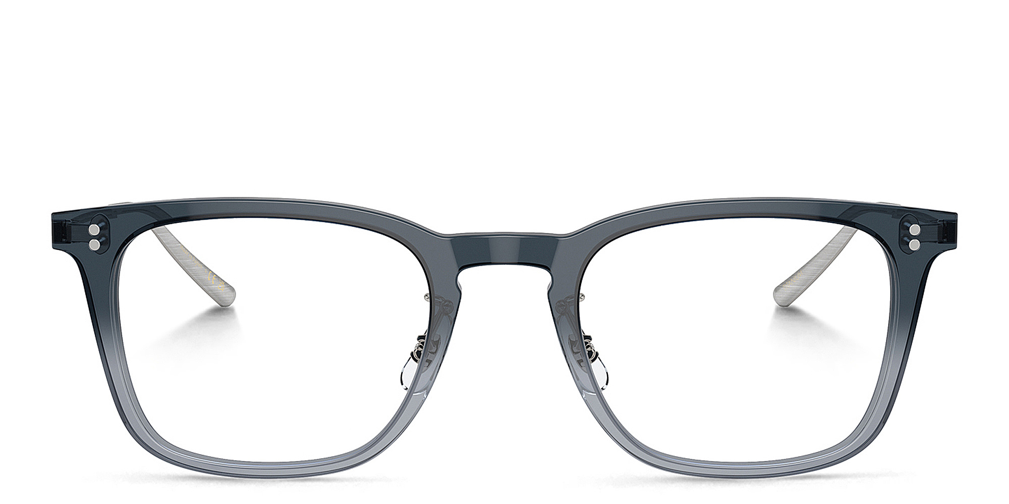 Shop OLIVER PEOPLES Loftin Unisex Square Eyeglasses in Grey online.