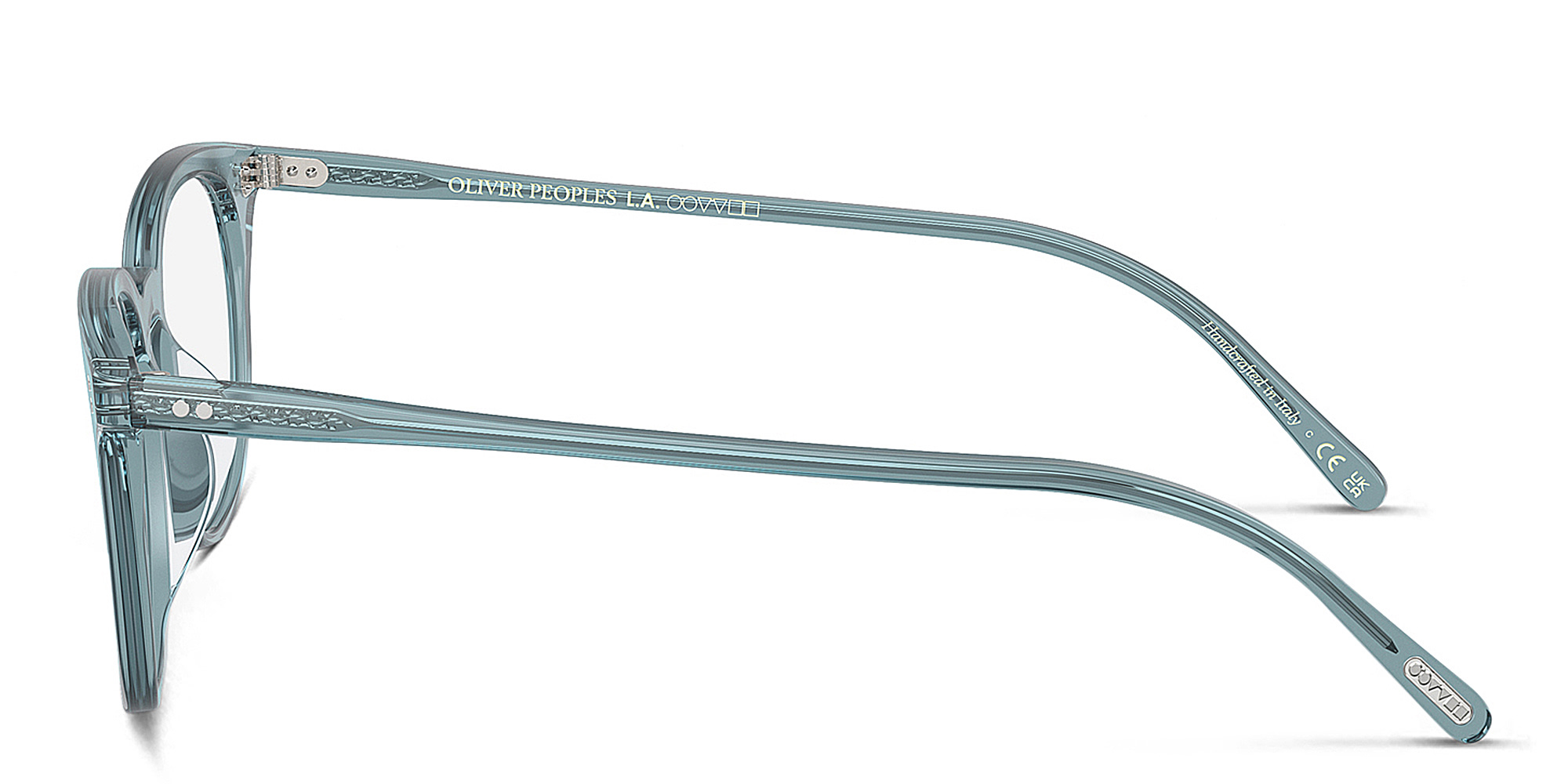 Shop OLIVER PEOPLES Josianne Unisex Pillow Eyeglasses in Washed Teal online.