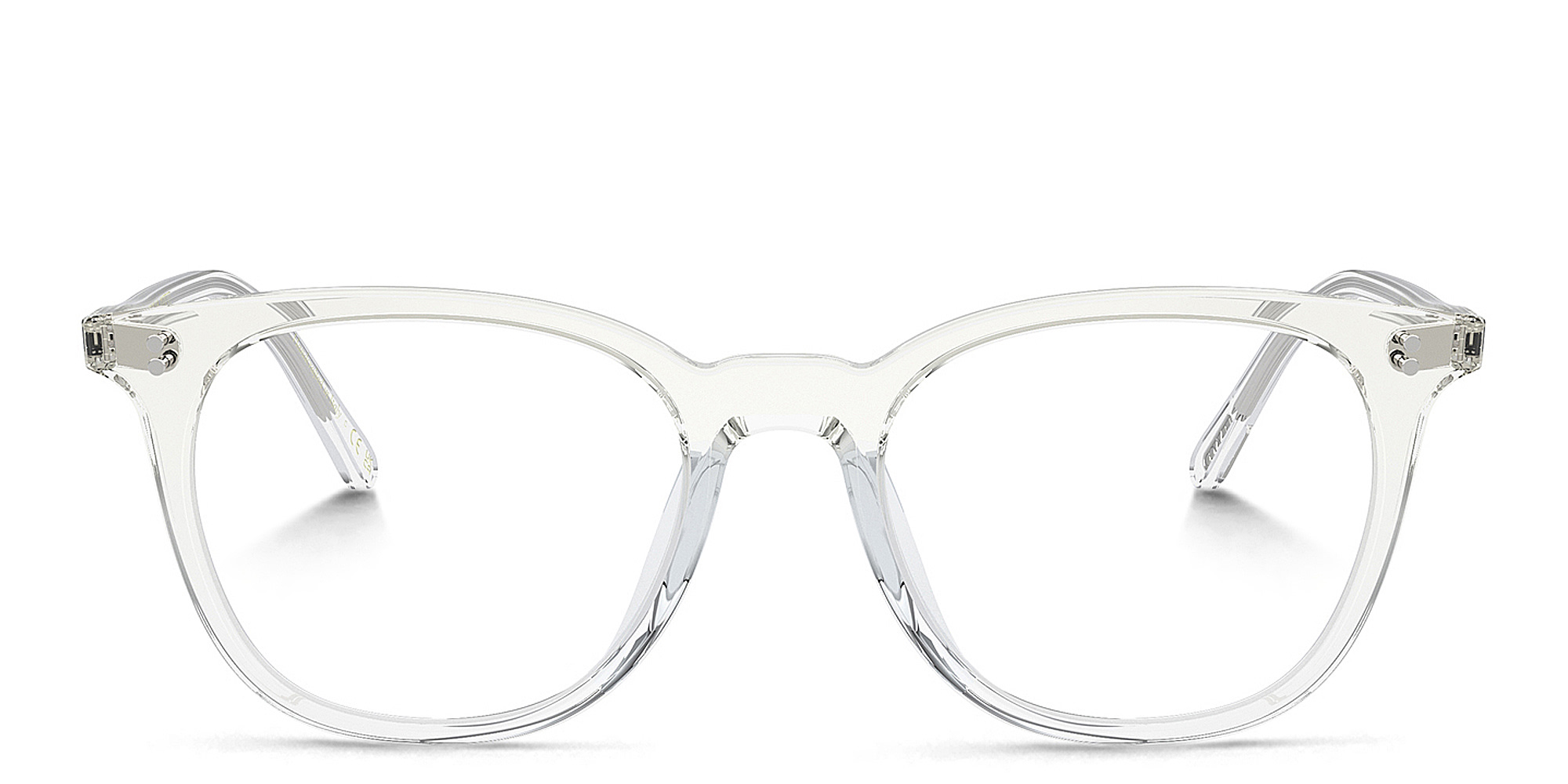 Shop OLIVER PEOPLES Josianne Unisex Pillow Eyeglasses in Buff/Crystal Gradient online.