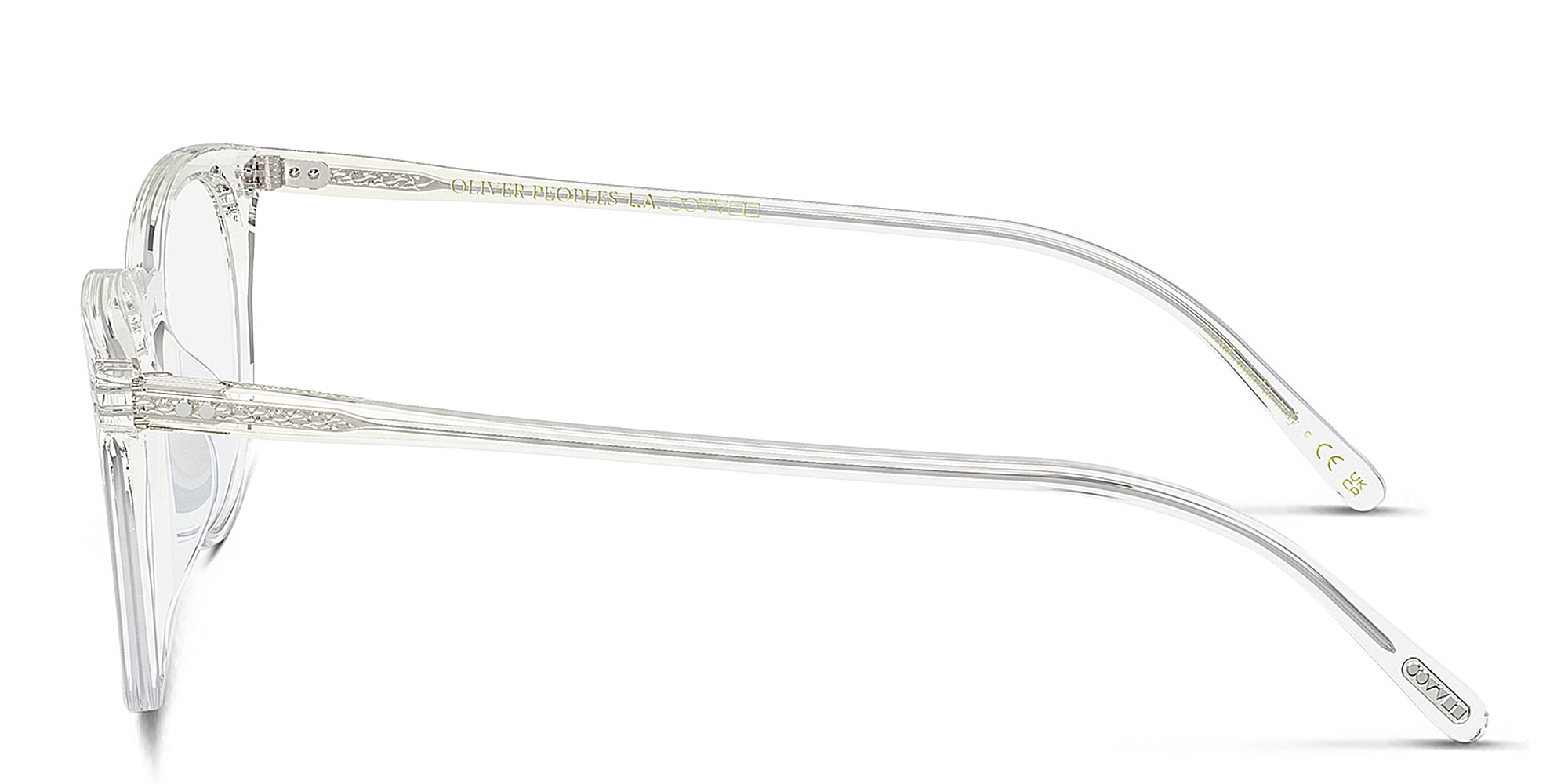 Shop OLIVER PEOPLES Josianne Unisex Pillow Eyeglasses in Buff/Crystal Gradient online.