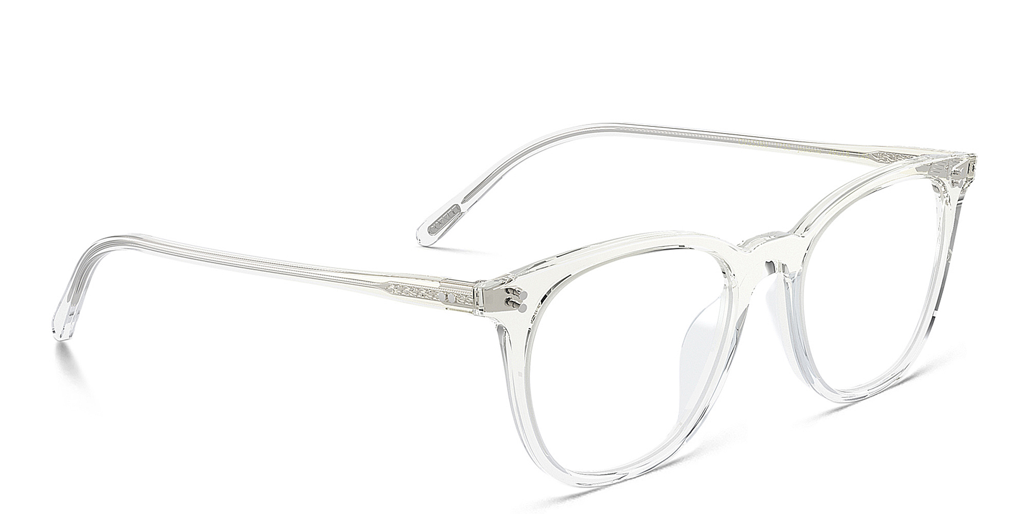 Shop OLIVER PEOPLES Josianne Unisex Pillow Eyeglasses in Buff/Crystal Gradient online.