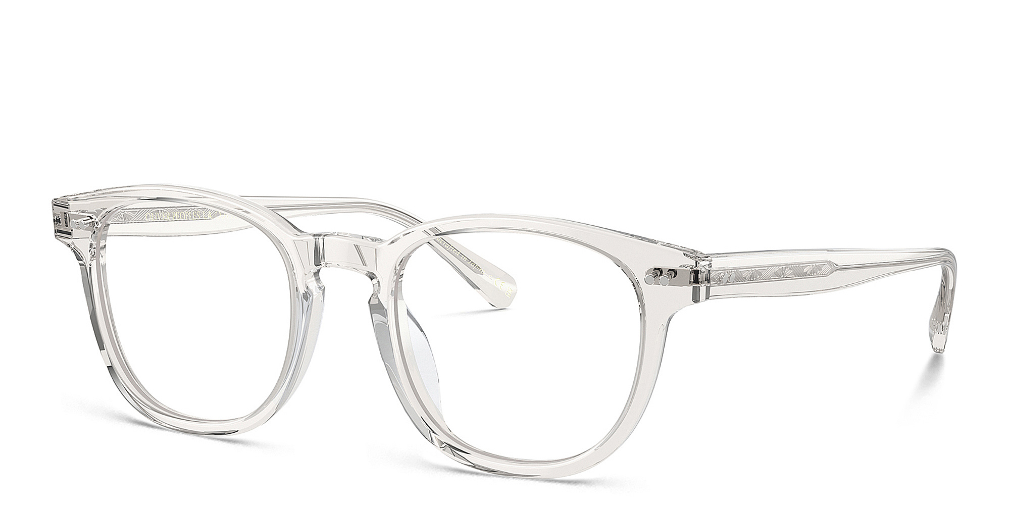 Shop OLIVER PEOPLES Kisho Unisex Pillow Eyeglasses in Gravel online.